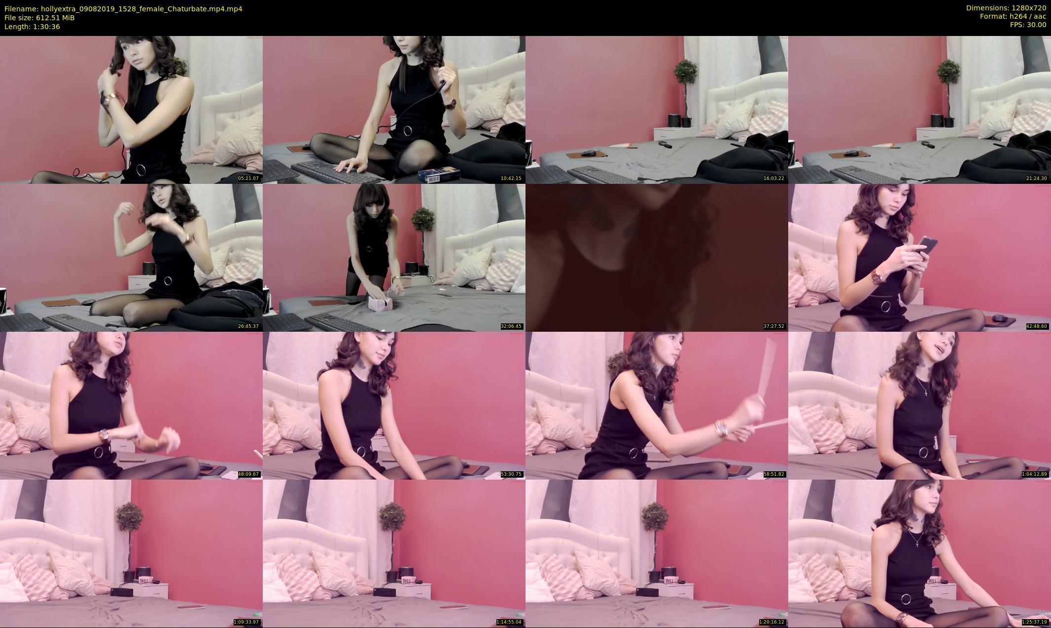 hollyextra — 91 minute Chaturbate female cam show recording, 720p, Aug 9, 2019