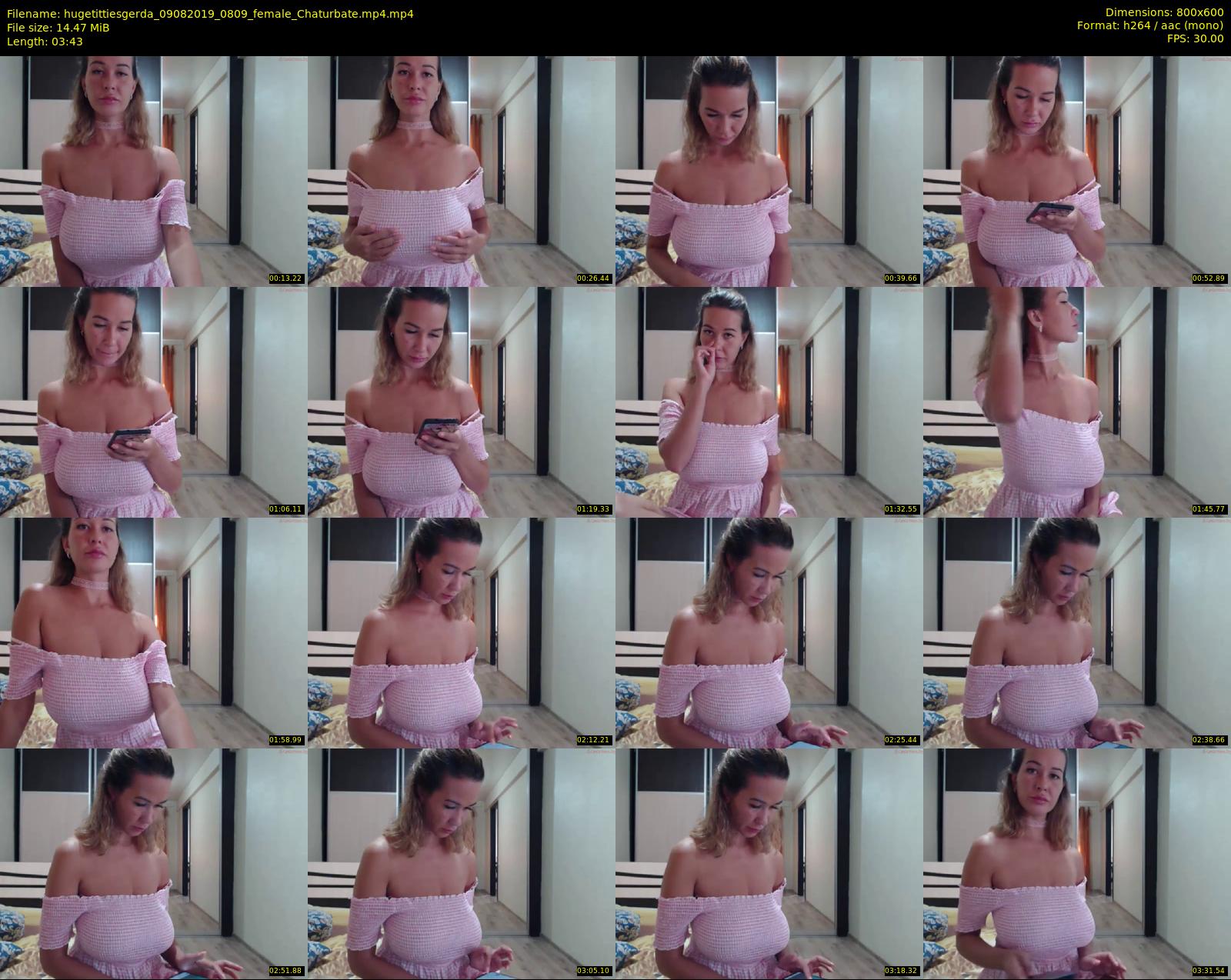 hugetittiesgerda — 4 minute Chaturbate female cam show recording, 480p, Aug 9, 2019