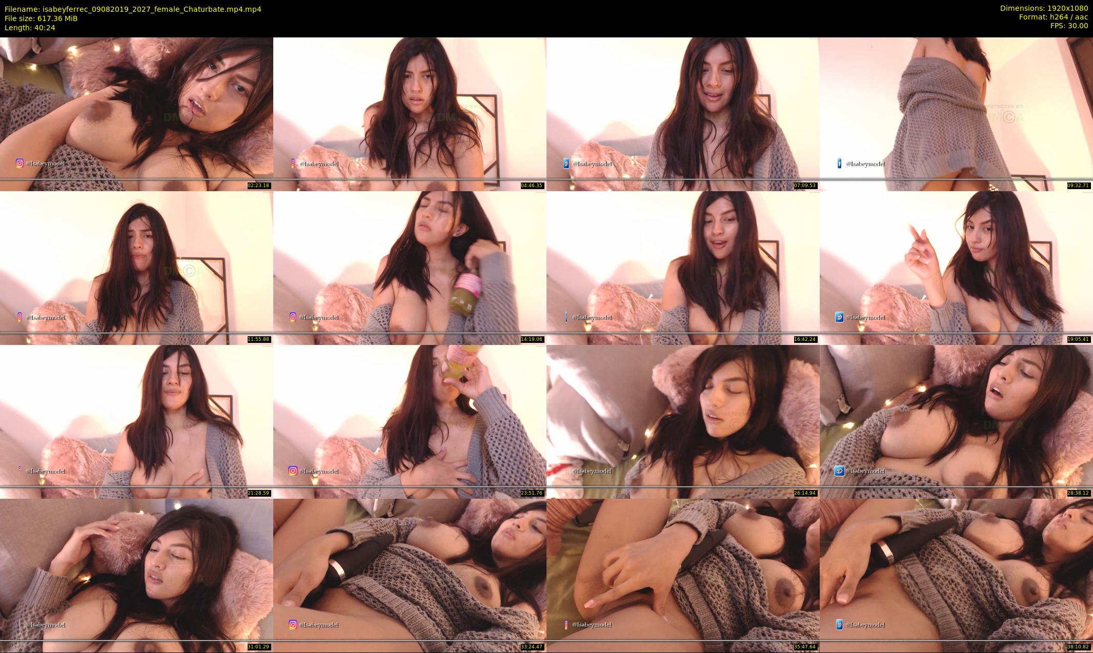 isabeyferrec — 41 minute Chaturbate female cam show recording, 1080p, Aug 9, 2019