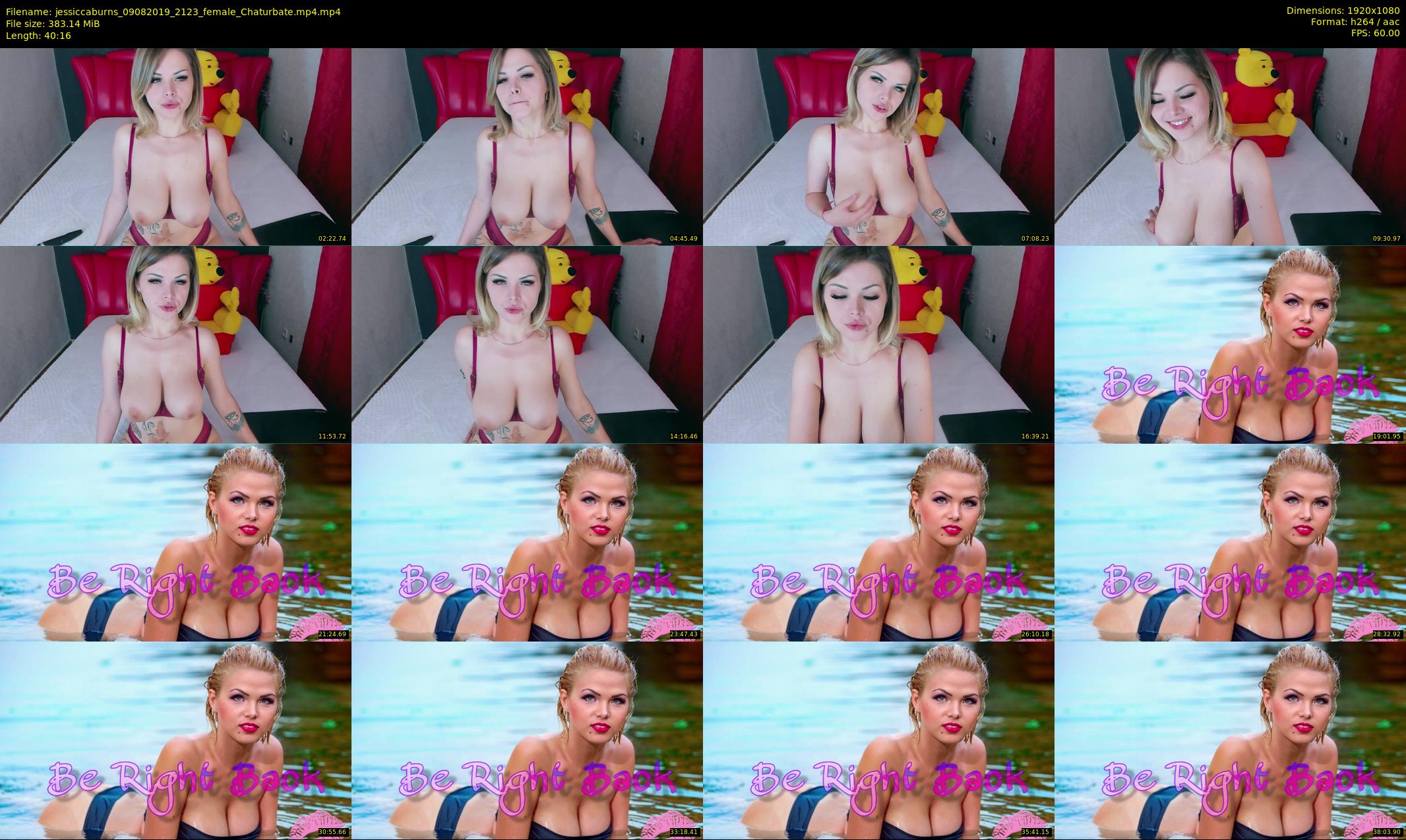 jessiccaburns — 41 minute Chaturbate female cam show recording, 1080p, Aug 9, 2019