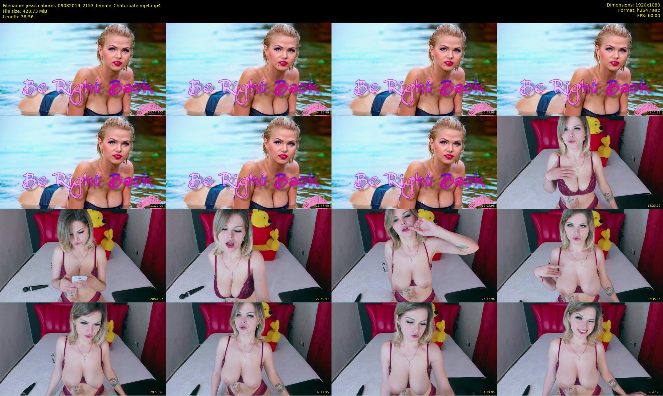 jessiccaburns — 39 minute Chaturbate female cam show recording, 1080p, Aug 9, 2019