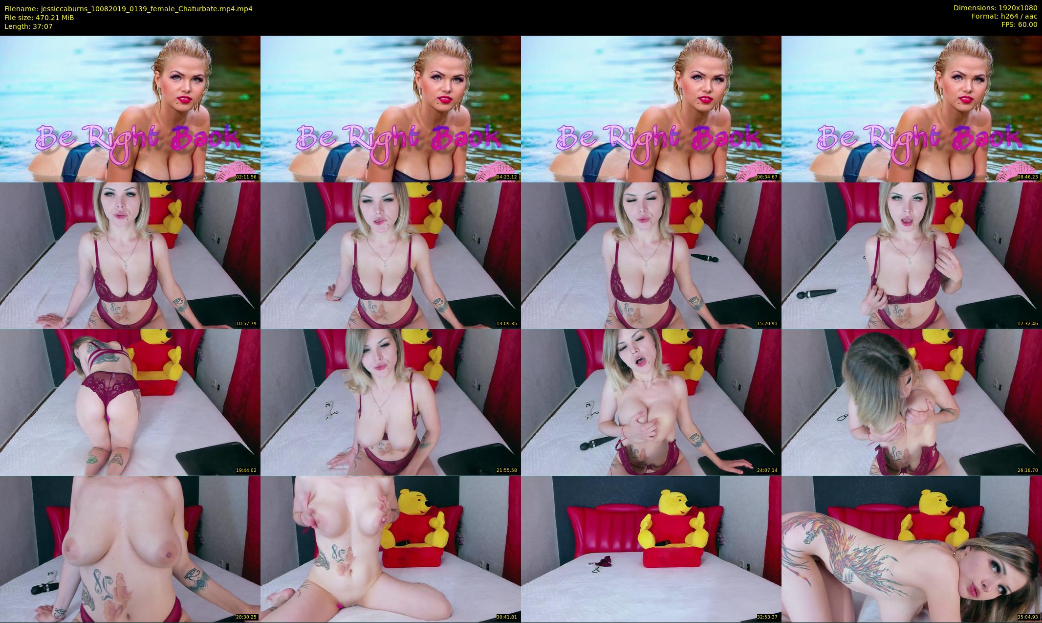 jessiccaburns — 38 minute Chaturbate female cam show recording, 1080p, Aug 10, 2019