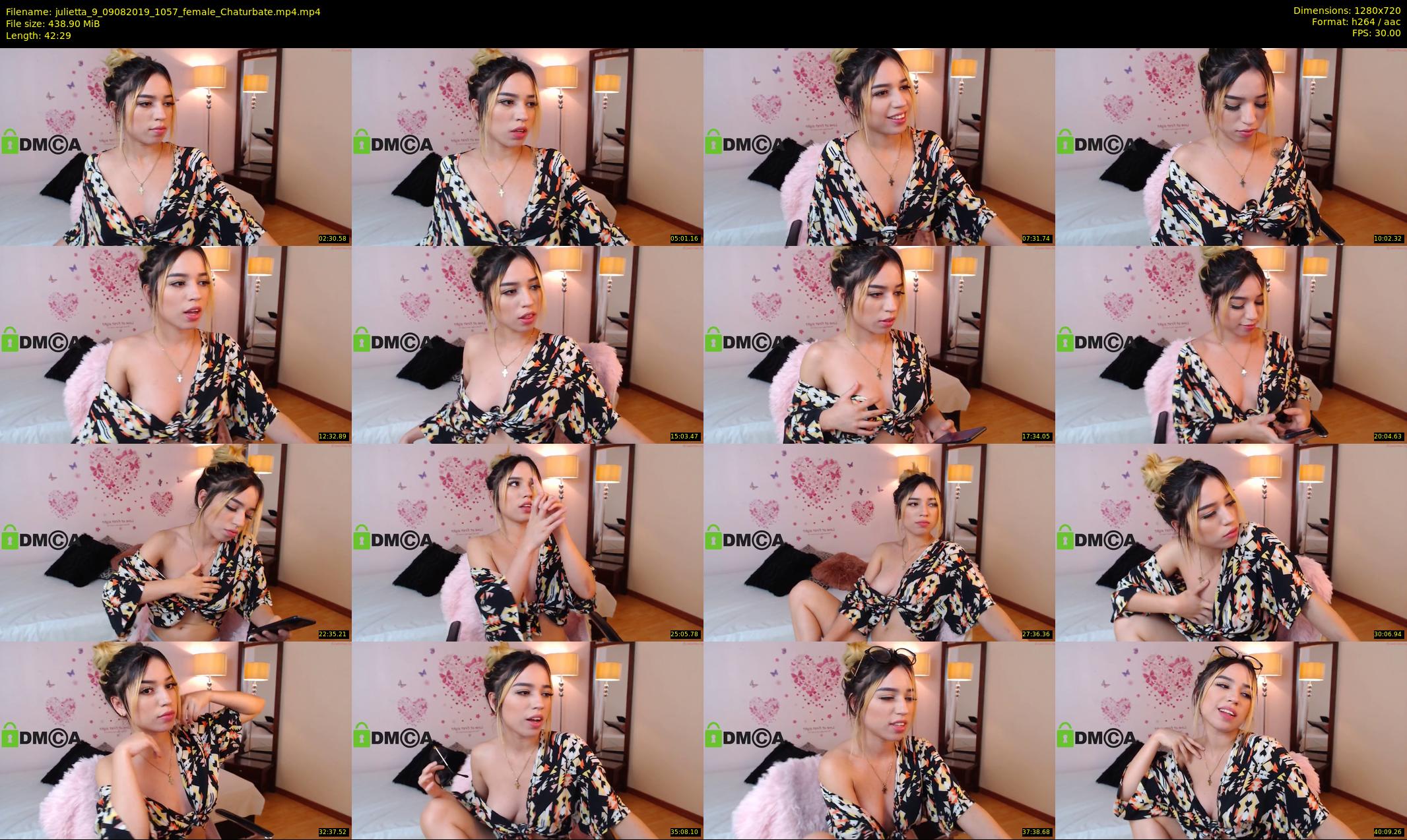 julietta_9 — 43 minute Chaturbate female cam show recording, 720p, Aug 9, 2019