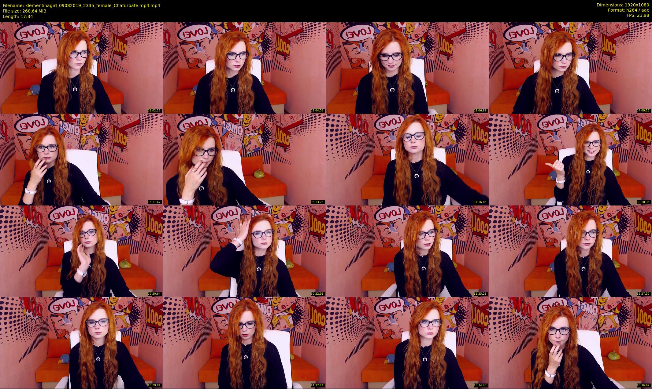 klementinagirl — 18 minute Chaturbate female cam show recording, 1080p, Aug 9, 2019