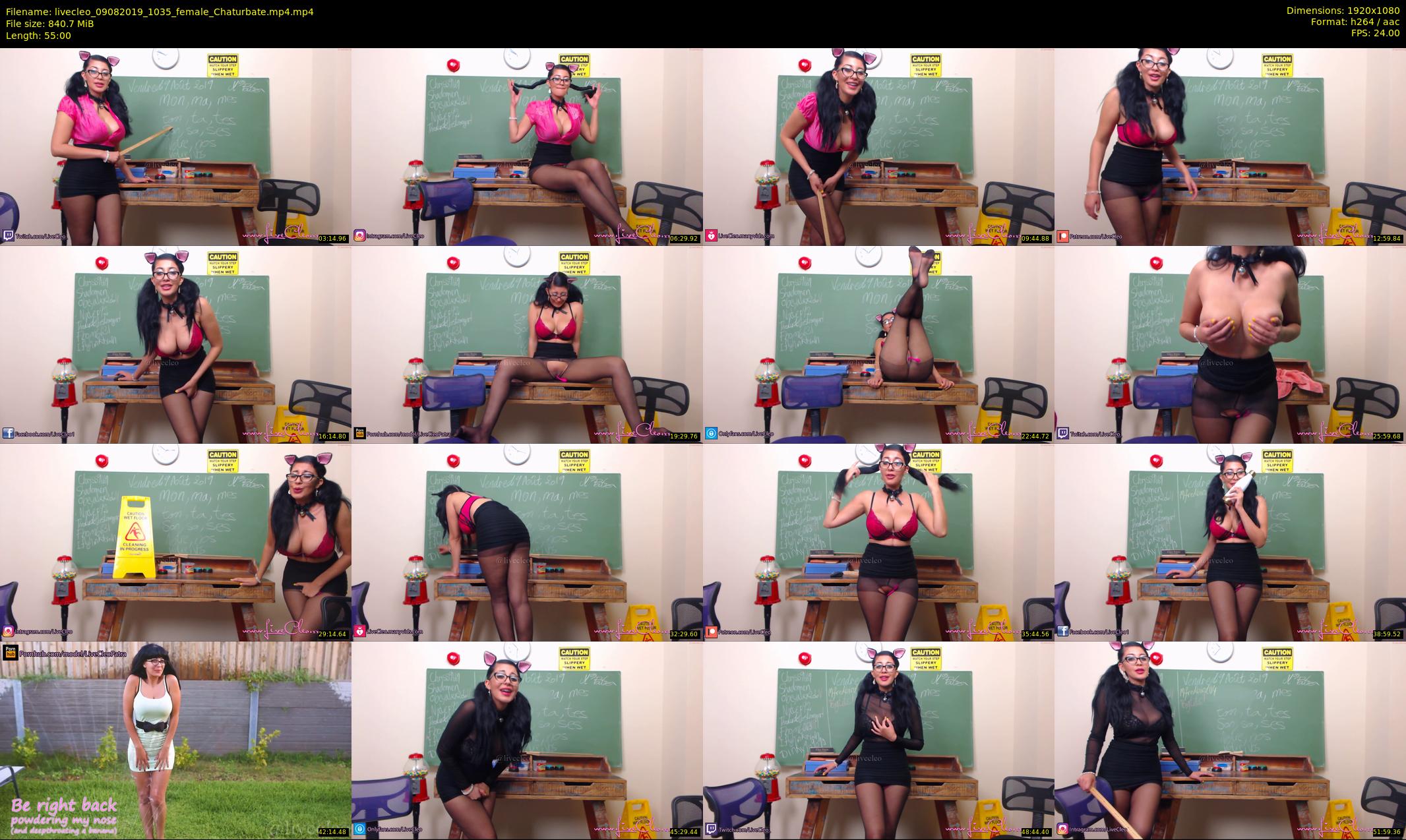 livecleo — 55 minute Chaturbate female cam show recording, 1080p, Aug 9, 2019