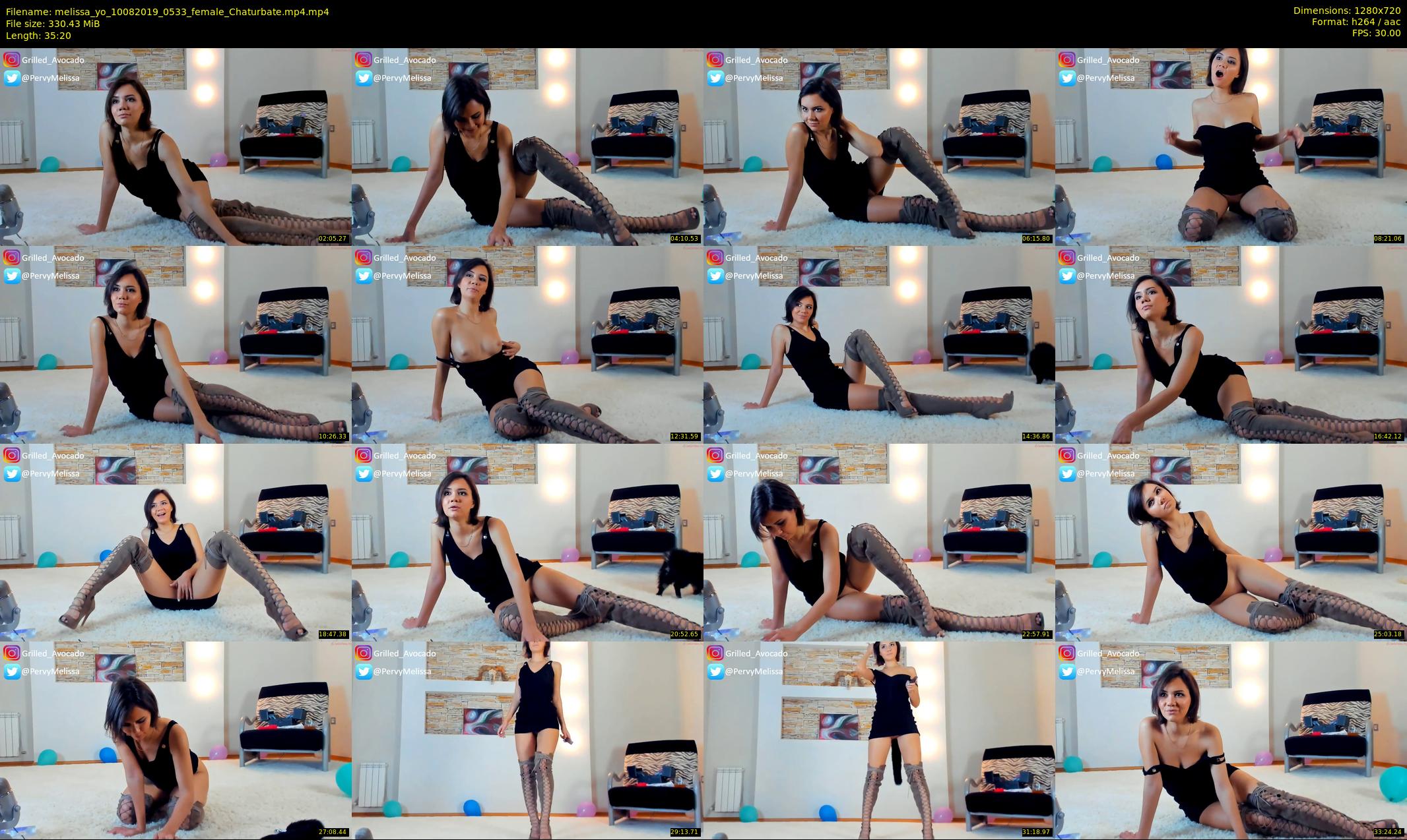 melissa_yo — 36 minute Chaturbate female cam show recording, 720p, Aug 10, 2019