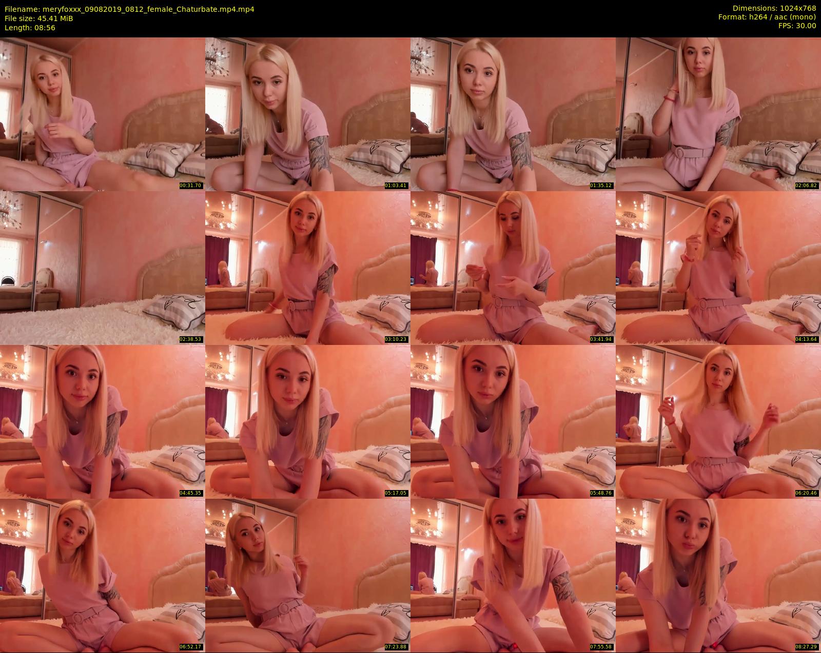 meryfoxxx — 9 minute Chaturbate female cam show recording, 720p, Aug 9, 2019