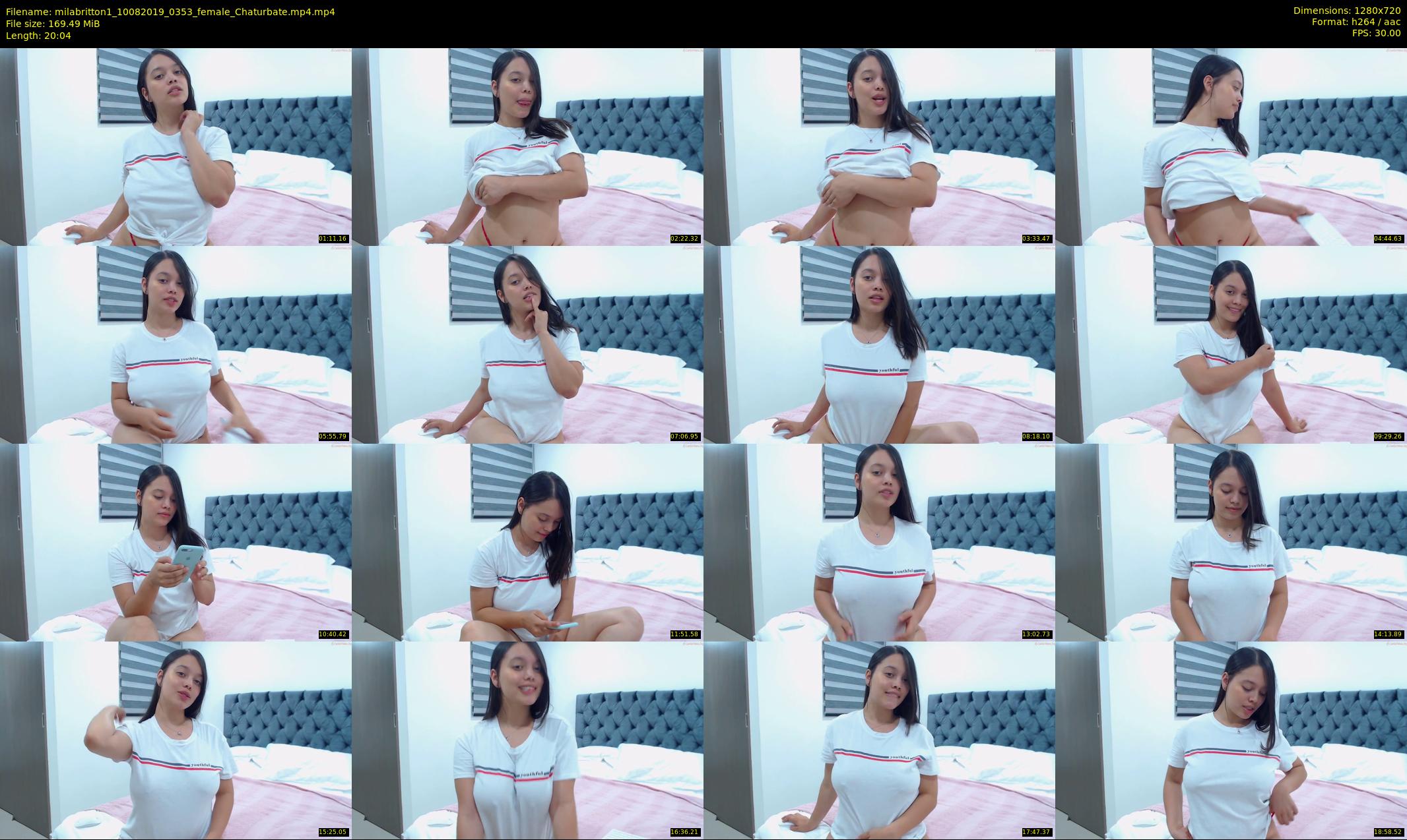 milabritton1 — 21 minute Chaturbate female cam show recording, 720p, Aug 10, 2019