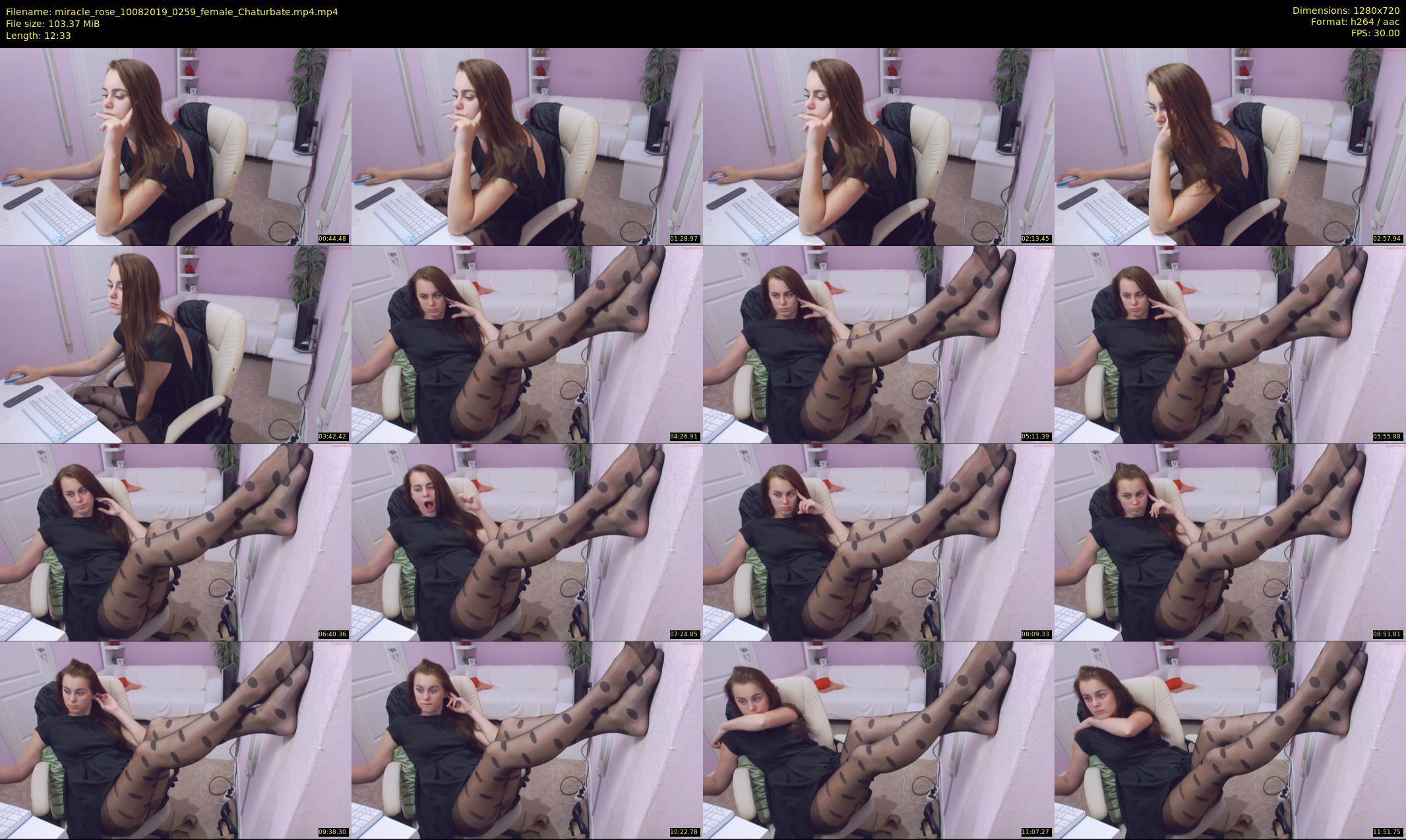 miracle_rose — 13 minute Chaturbate female cam show recording, 720p, Aug 10, 2019