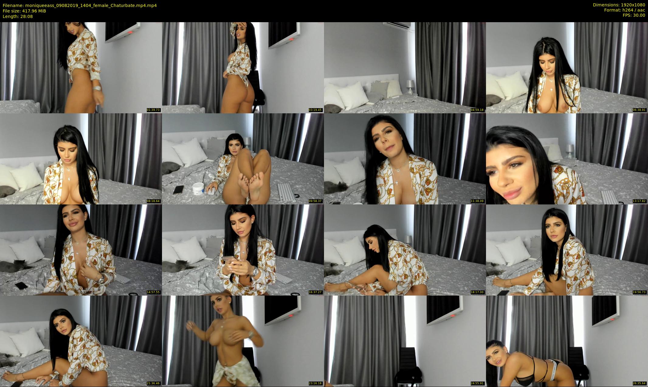 moniqueeass — 29 minute Chaturbate female cam show recording, 1080p, Aug 9, 2019