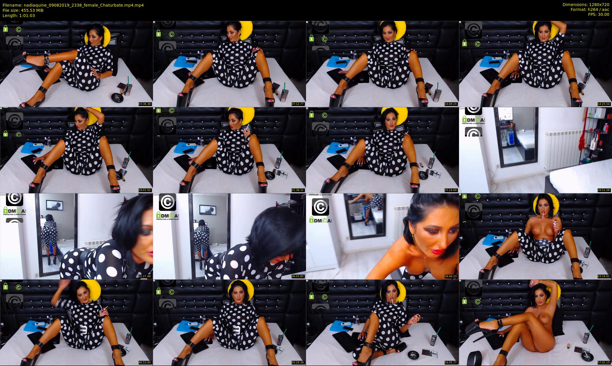 nadiaquine — 62 minute Chaturbate female cam show recording, 720p, Aug 9, 2019