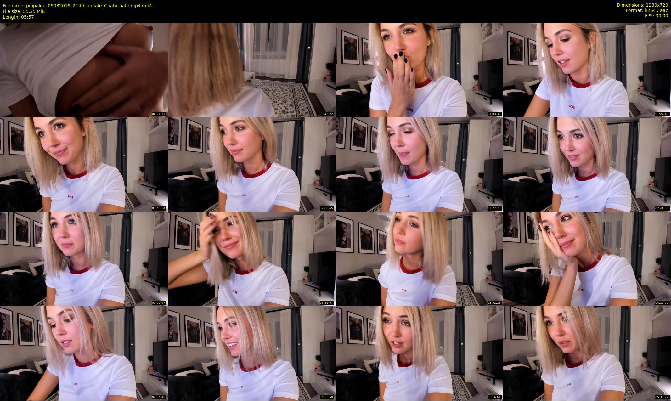 pippalee — 6 minute Chaturbate female cam show recording, 720p, Aug 9, 2019