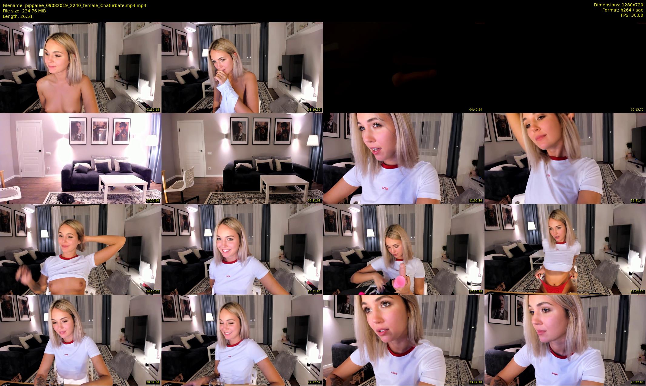 pippalee — 27 minute Chaturbate female cam show recording, 720p, Aug 9, 2019