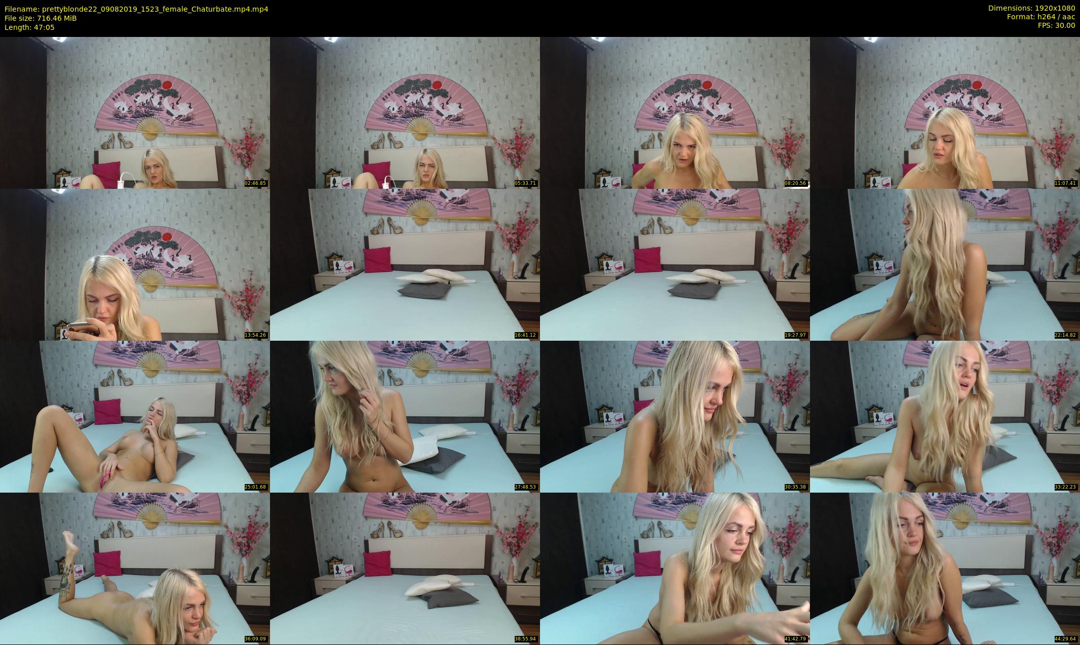 prettyblonde22 — 48 minute Chaturbate female cam show recording, 1080p, Aug 9, 2019