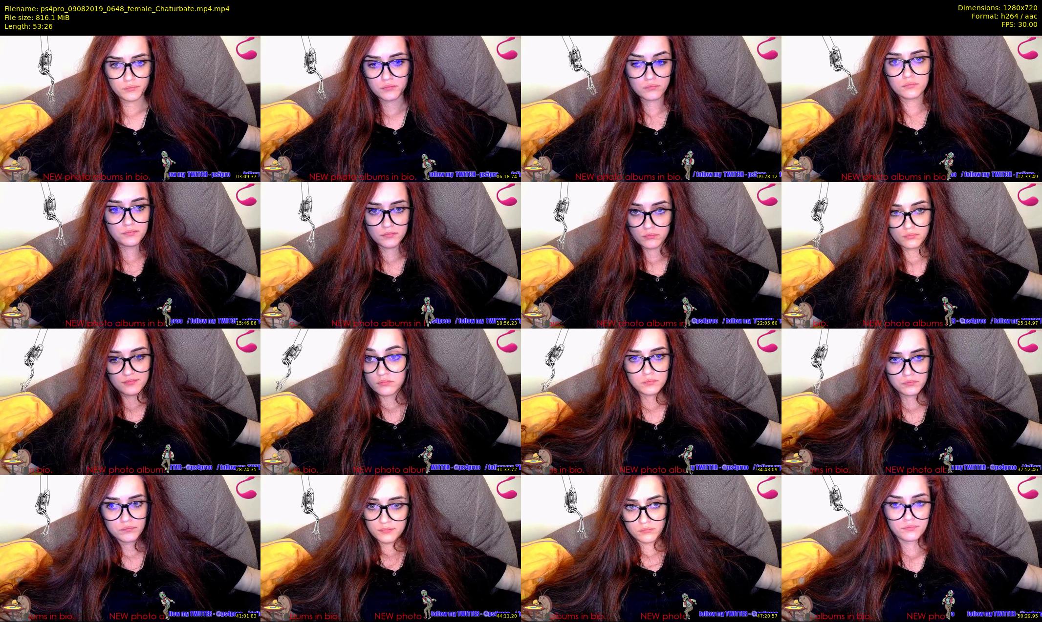 ps4pro — 54 minute Chaturbate female cam show recording, 720p, Aug 9, 2019
