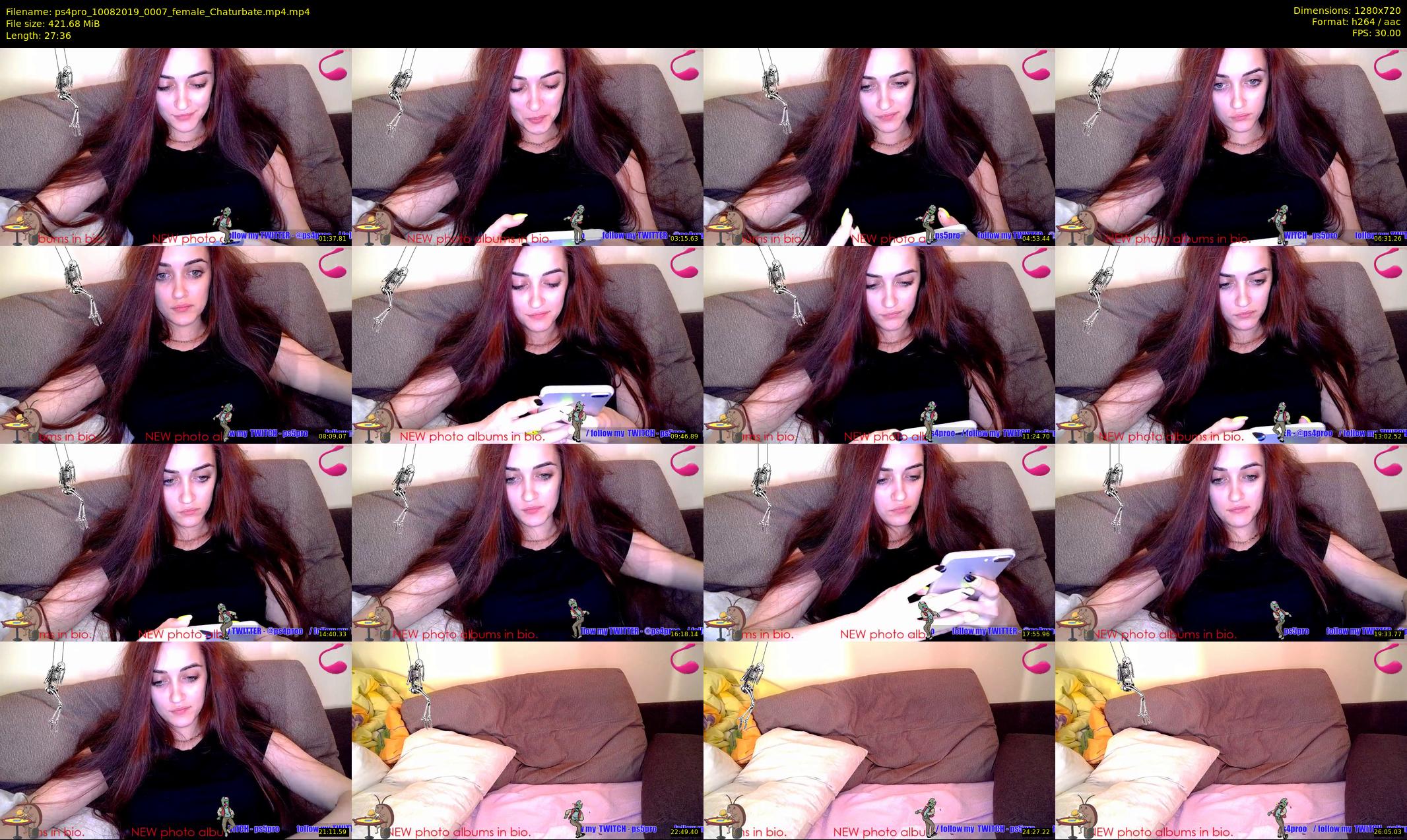 ps4pro — 28 minute Chaturbate female cam show recording, 720p, Aug 10, 2019