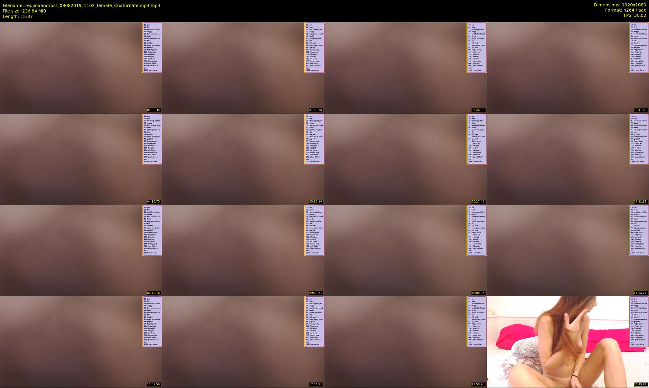 redjinaandross — 16 minute Chaturbate couple cam show recording, 1080p, Aug 9, 2019