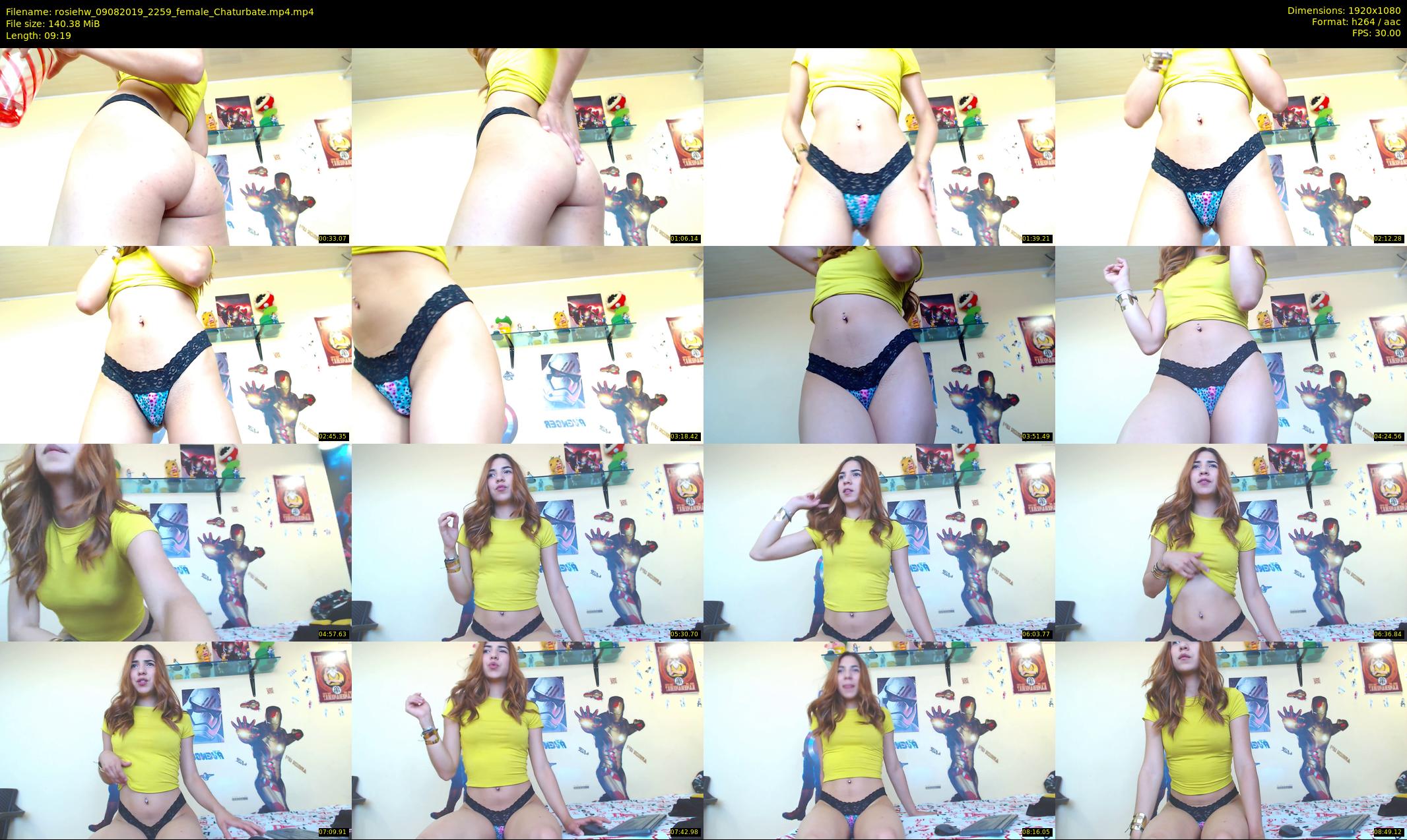 rosiehw — 10 minute Chaturbate couple cam show recording, 1080p, Aug 9, 2019