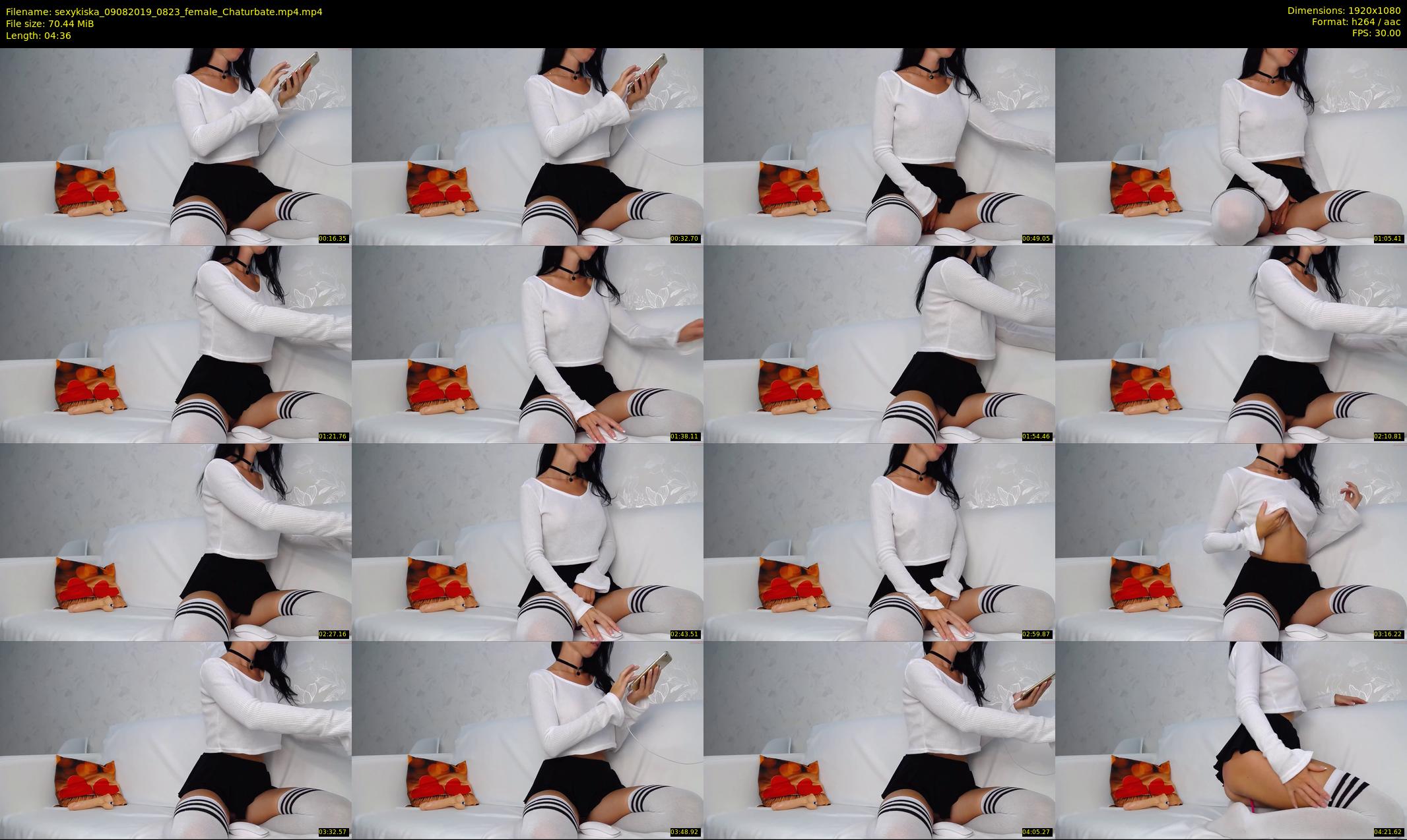 sexykiska — 5 minute Chaturbate female cam show recording, 1080p, Aug 9, 2019