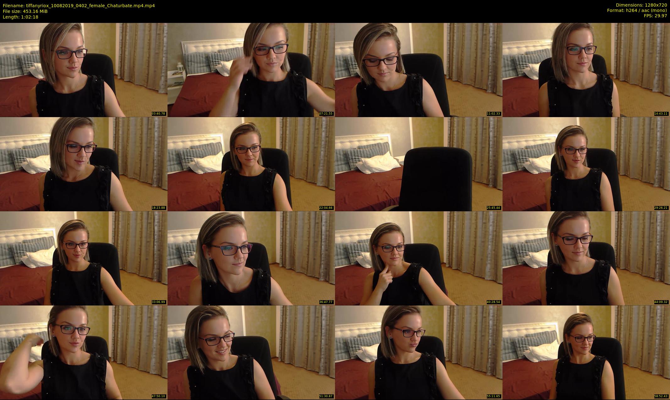 tiffanyriox — 63 minute Chaturbate female cam show recording, 720p, Aug 10, 2019