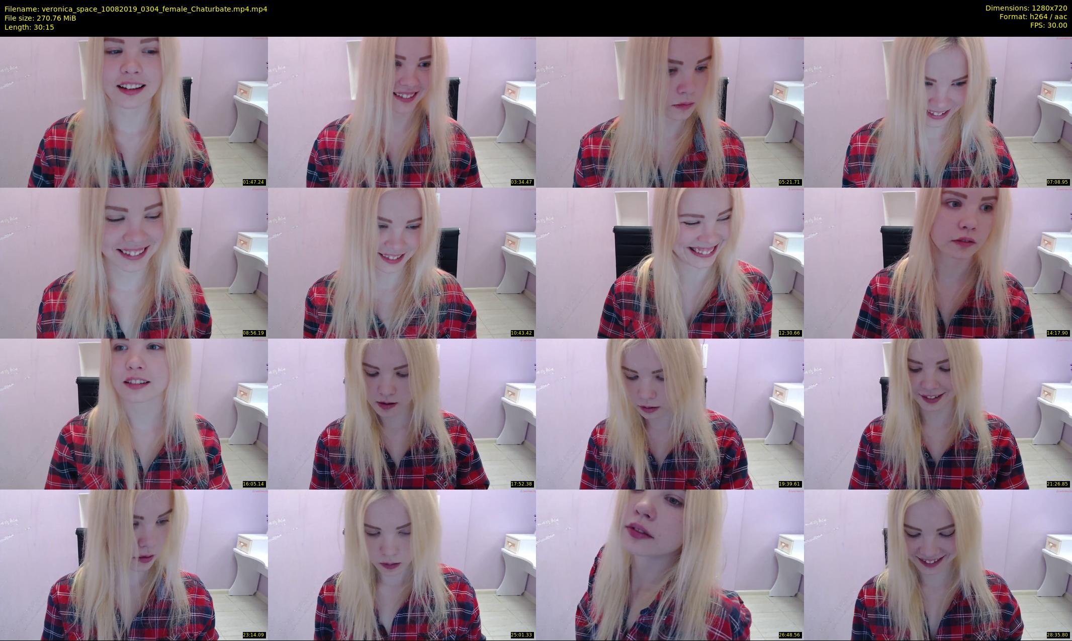 veronica_space — 31 minute Chaturbate female cam show recording, 720p, Aug 10, 2019