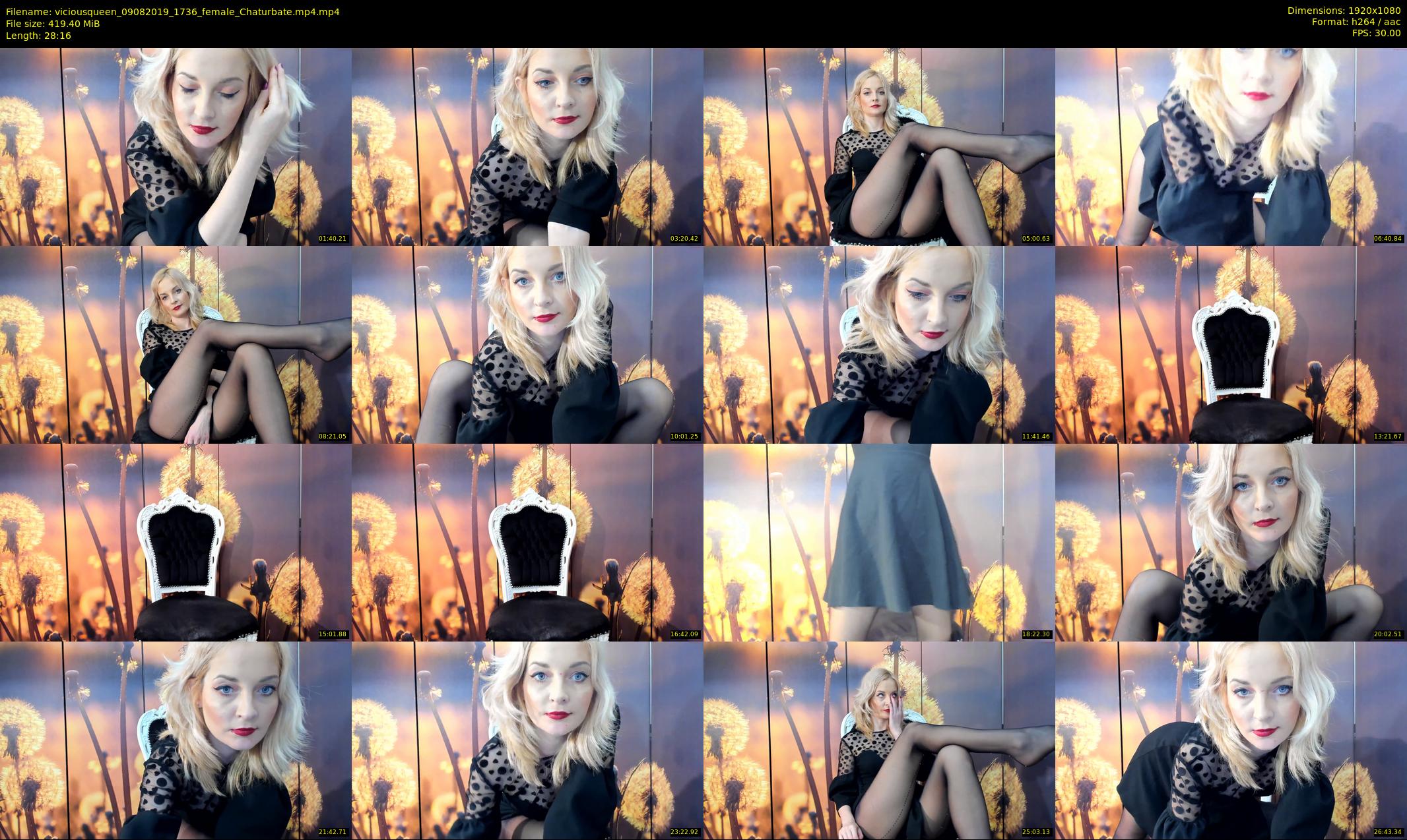 viciousqueen — 29 minute Chaturbate female cam show recording, 1080p, Aug 9, 2019