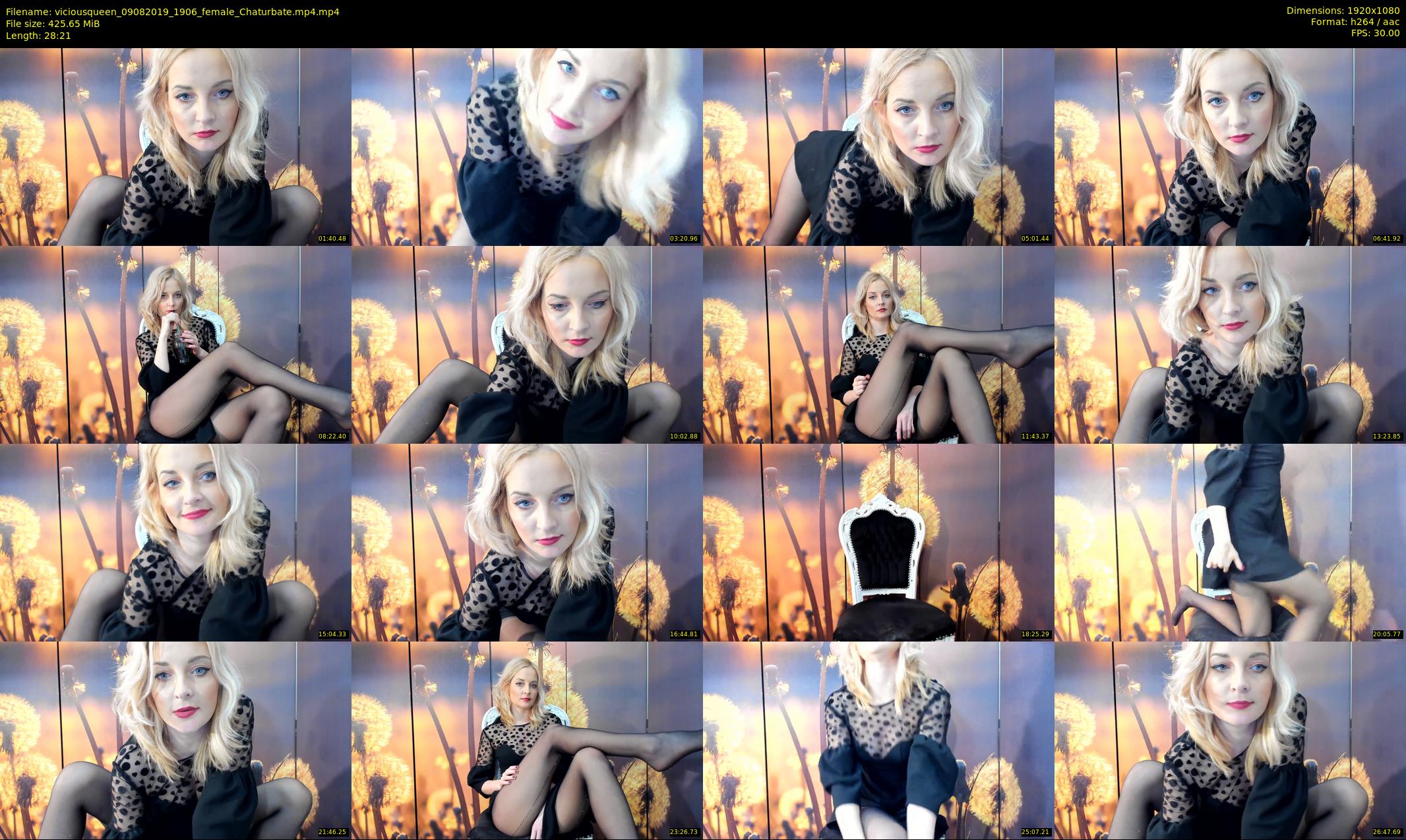 viciousqueen — 29 minute Chaturbate female cam show recording, 1080p, Aug 9, 2019