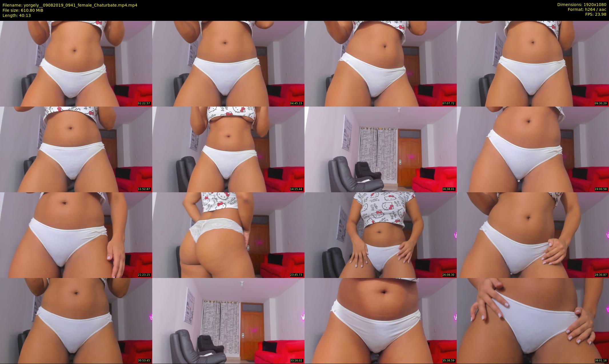 yorgely_ — 41 minute Chaturbate female cam show recording, 1080p, Aug 9, 2019