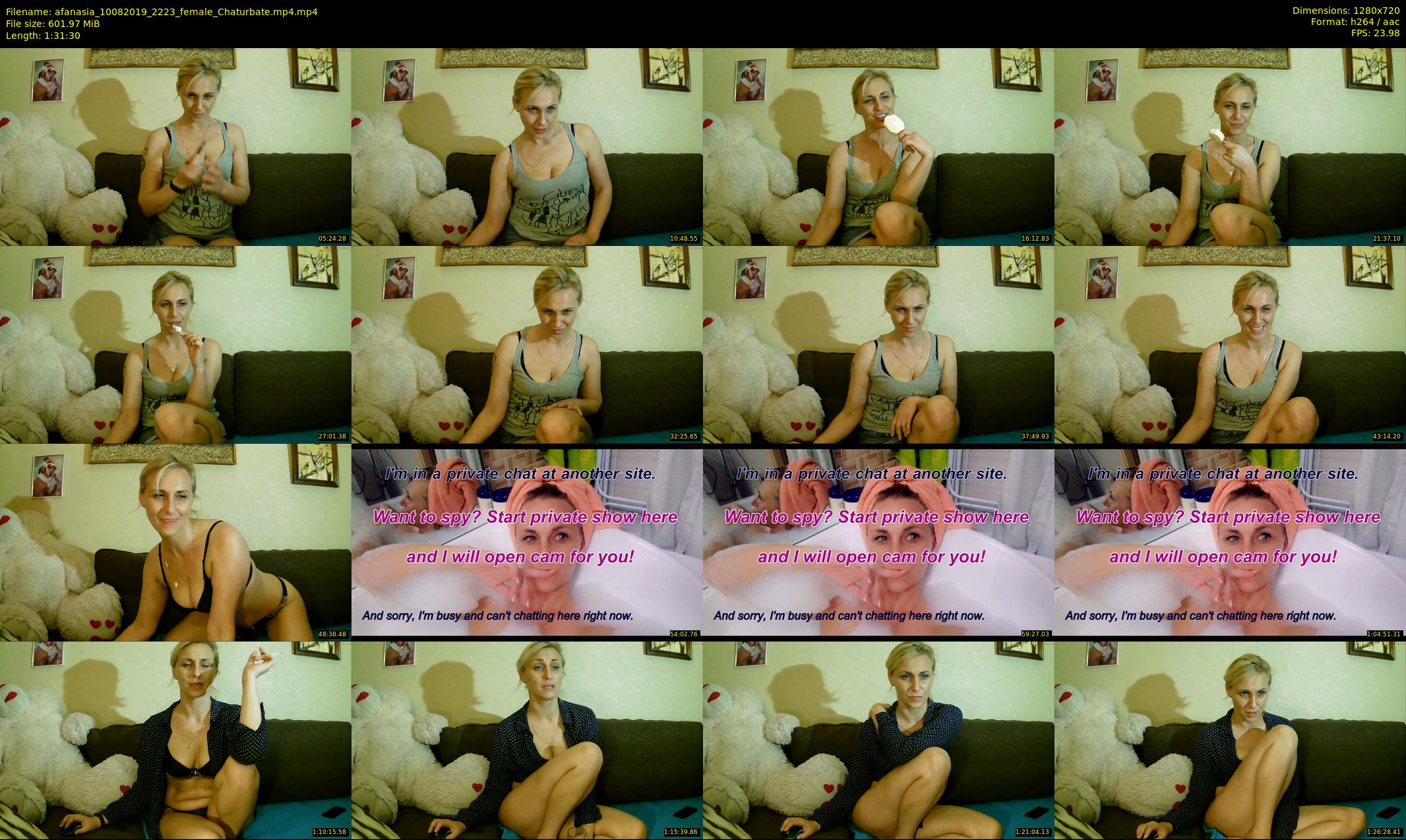 afanasia — 92 minute Chaturbate female cam show recording, 720p, Aug 10, 2019