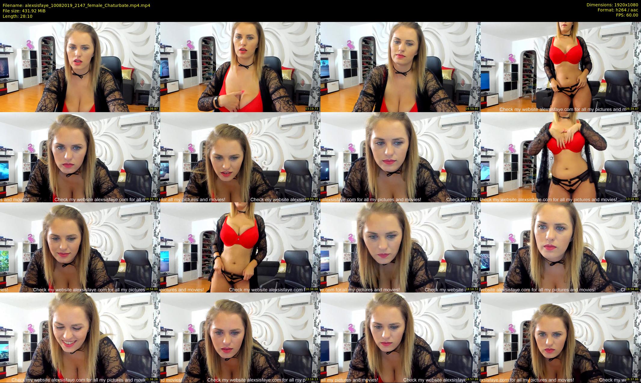 alexsisfaye — 29 minute Chaturbate female cam show recording, 1080p, Aug 10, 2019