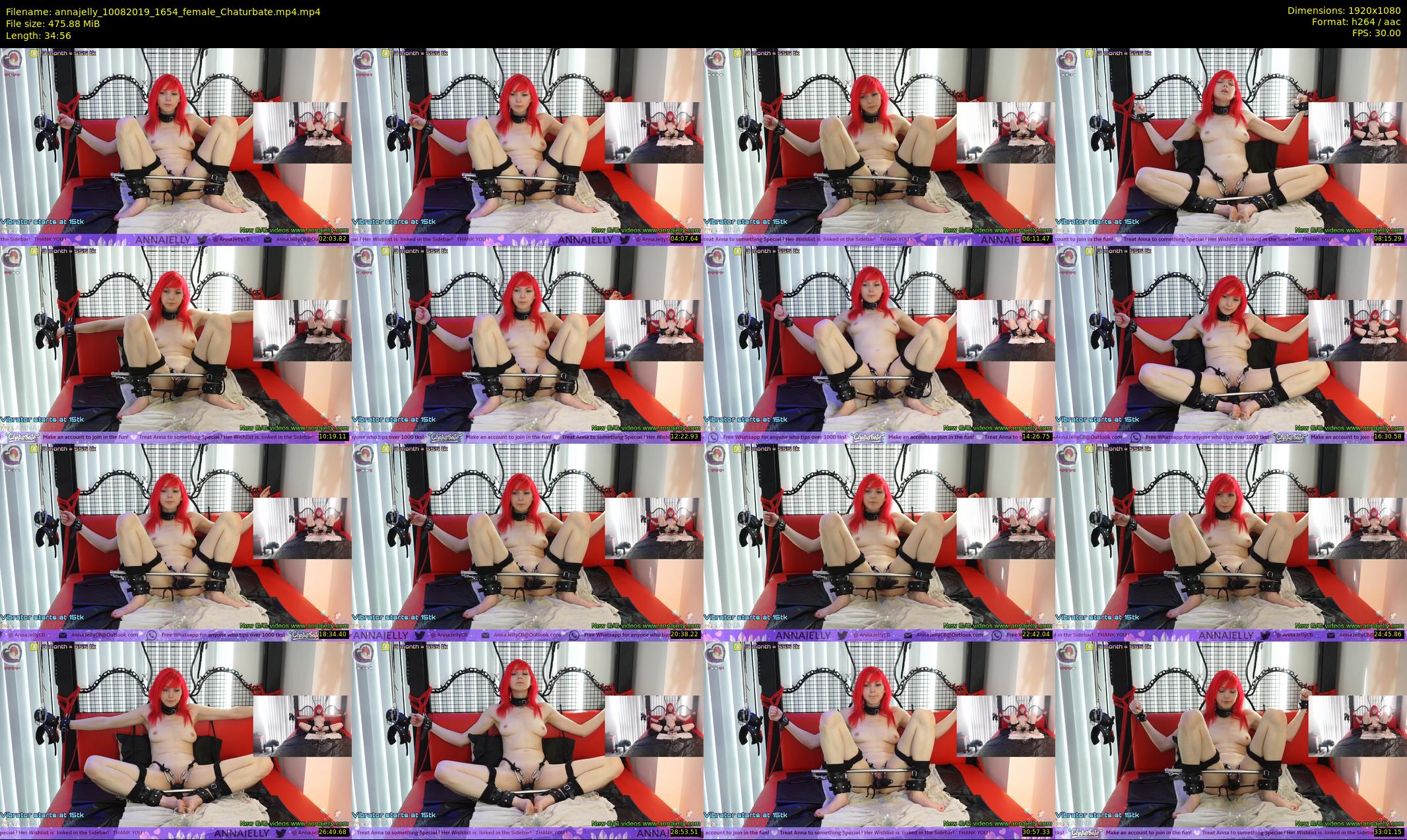 annajelly — 35 minute Chaturbate couple cam show recording, 1080p, Aug 10, 2019
