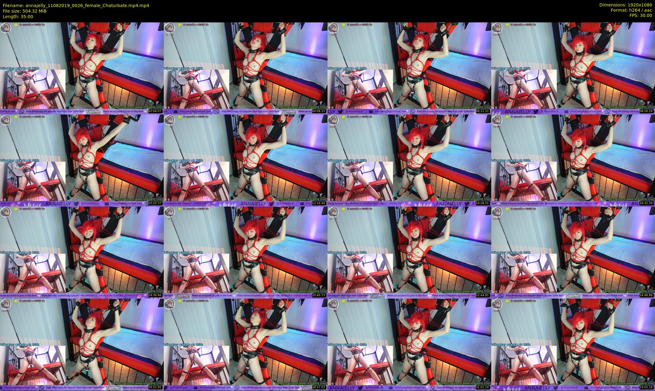 annajelly — 35 minute Chaturbate couple cam show recording, 1080p, Aug 11, 2019