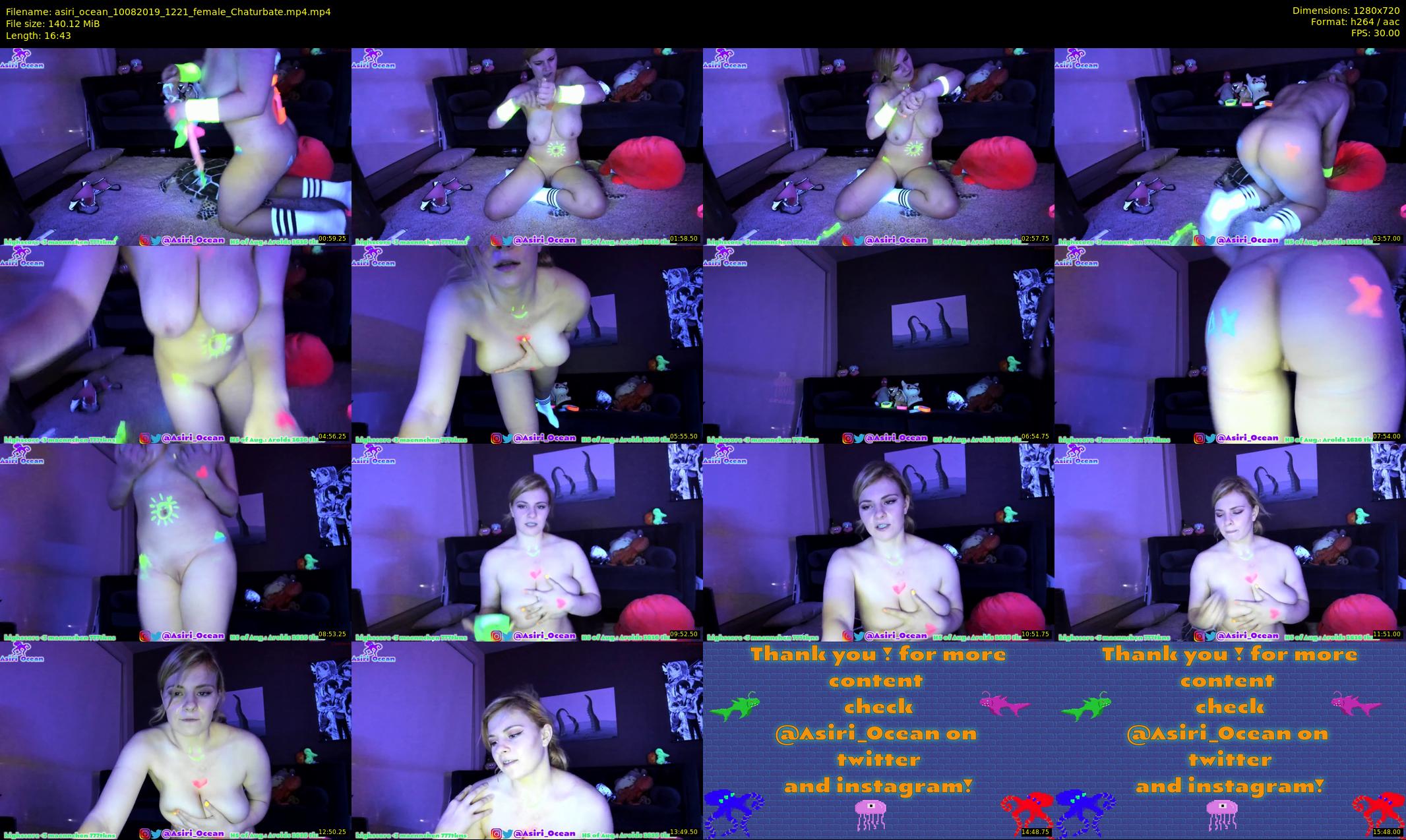 asiri_ocean — 17 minute Chaturbate female cam show recording, 720p, Aug 10, 2019