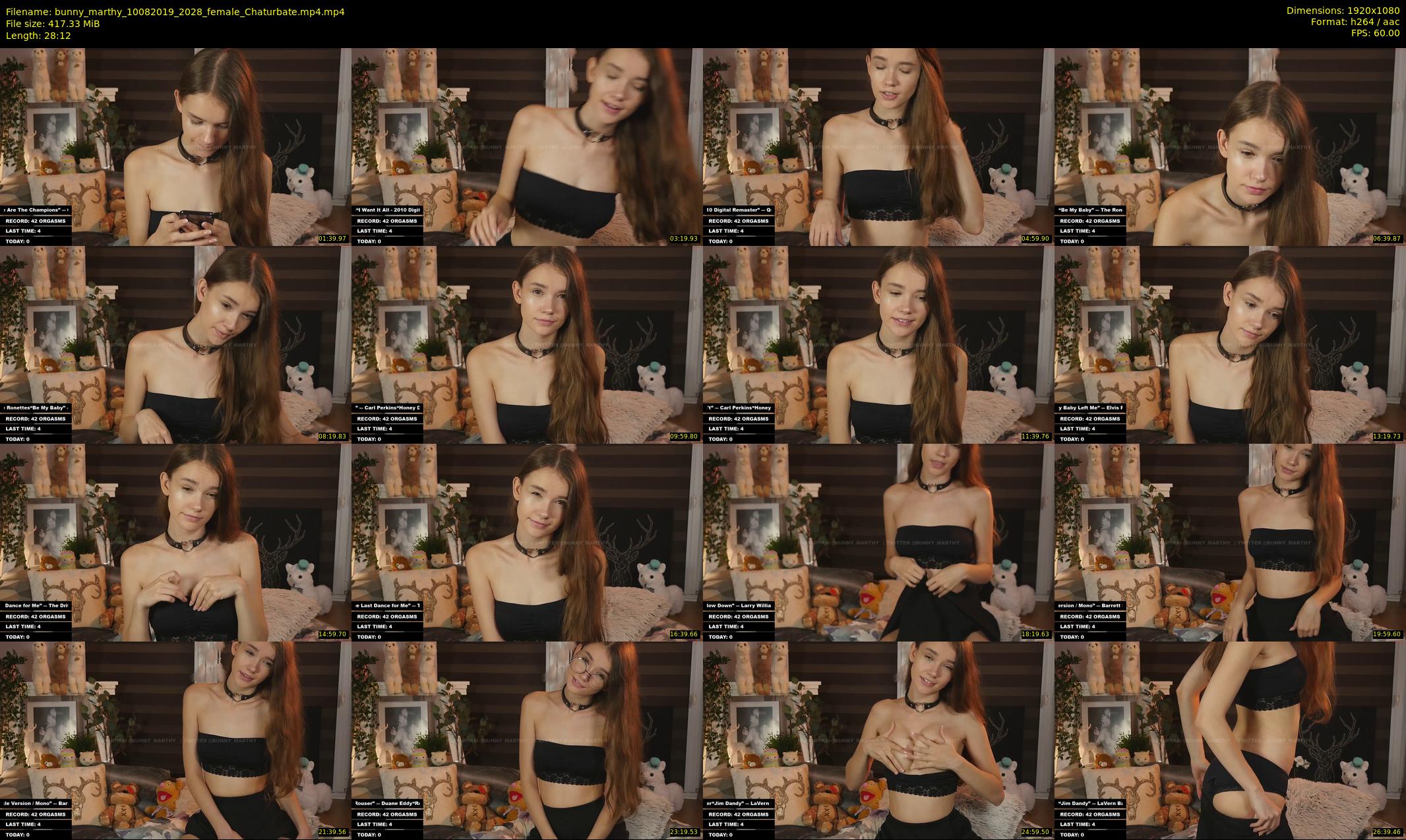 bunny_marthy — 29 minute Chaturbate female cam show recording, 1080p, Aug 10, 2019