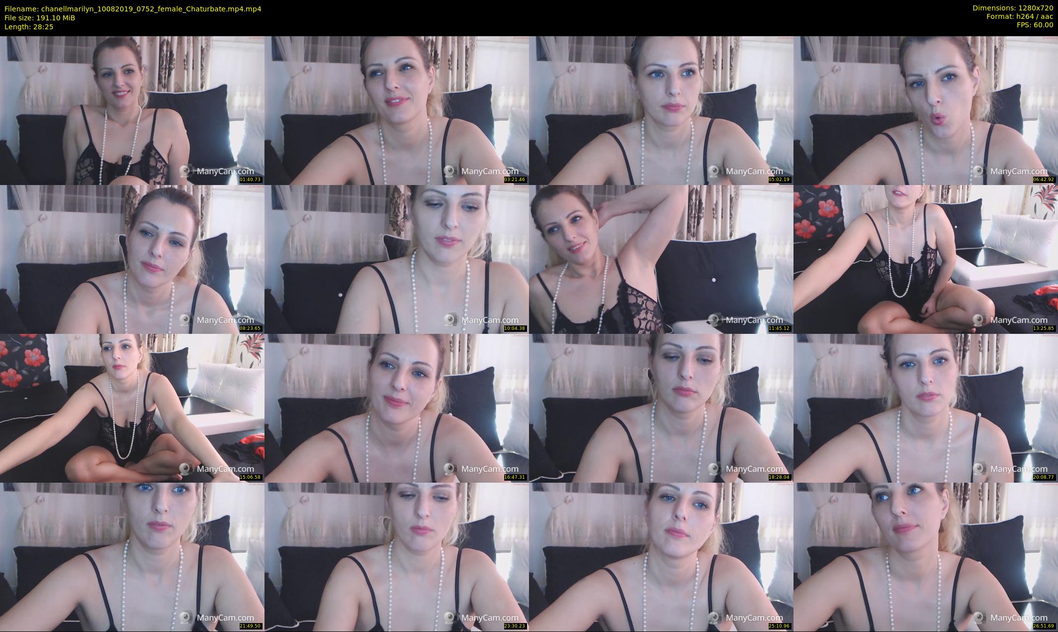 chanellmarilyn — 29 minute Chaturbate female cam show recording, 720p, Aug 10, 2019