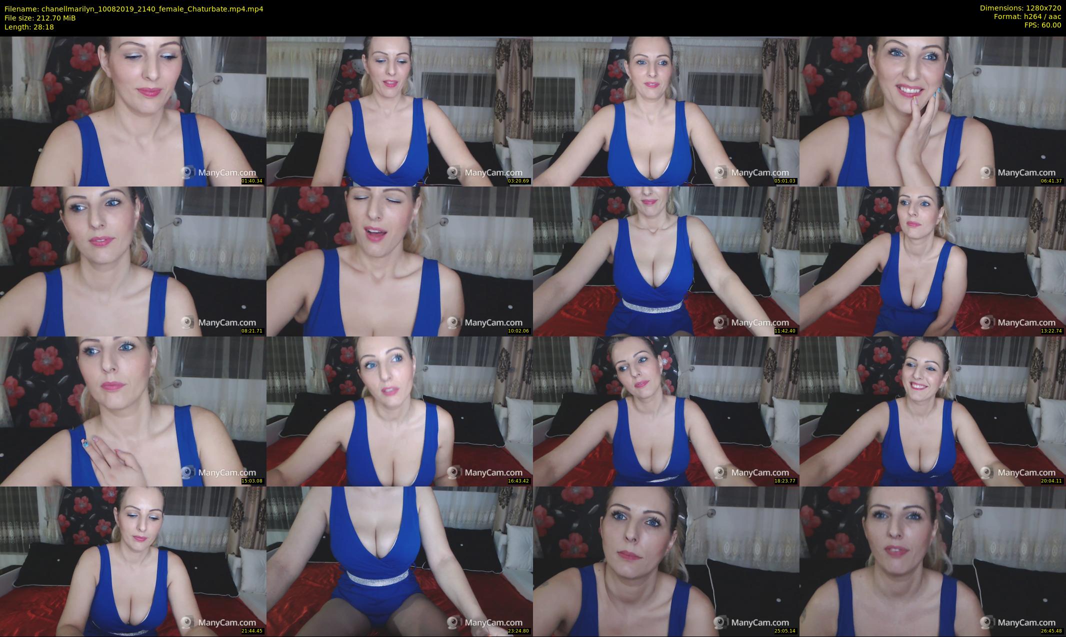 chanellmarilyn — 29 minute Chaturbate female cam show recording, 720p, Aug 10, 2019
