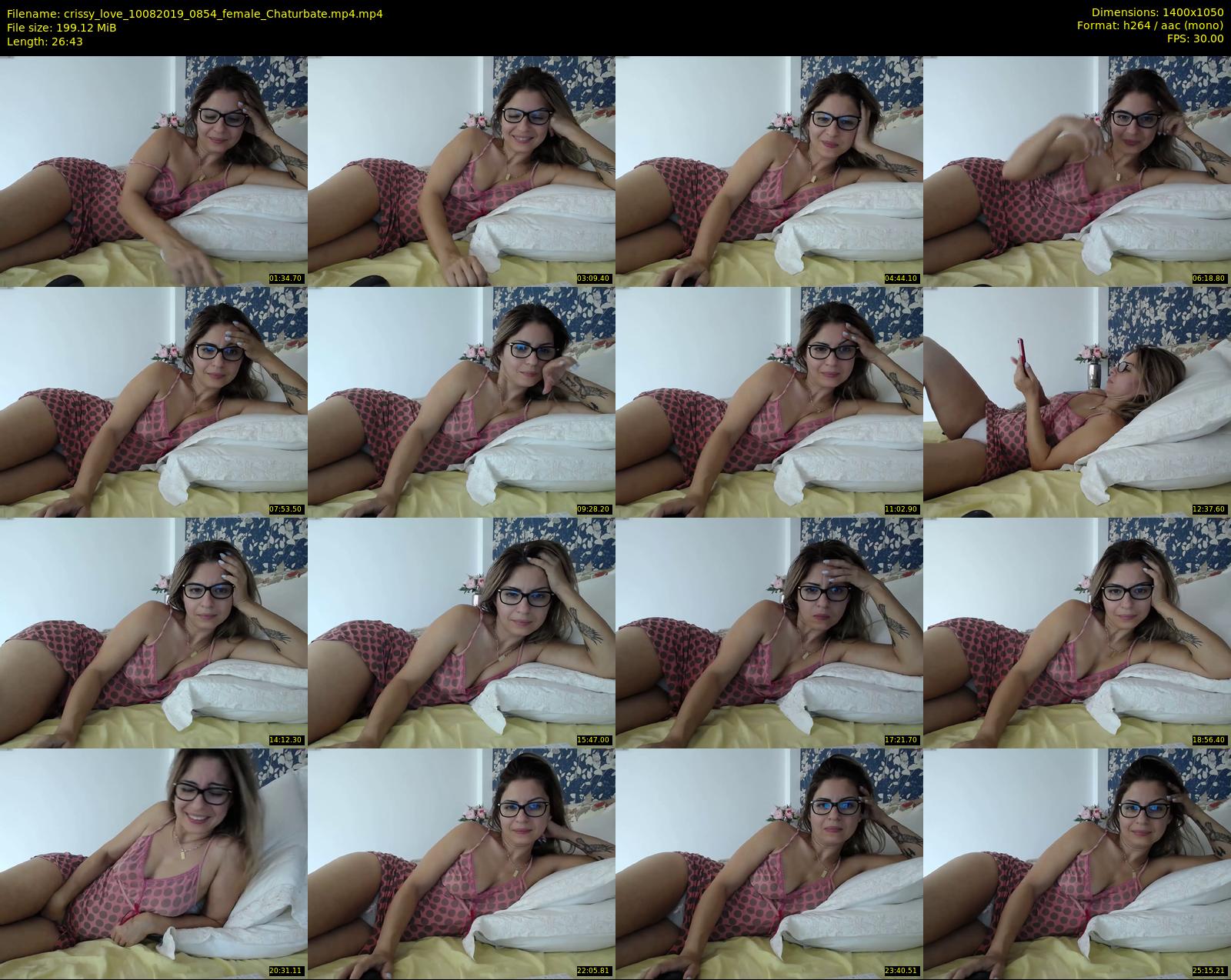 crissy_love — 27 minute Chaturbate female cam show recording, 720p, Aug 10, 2019