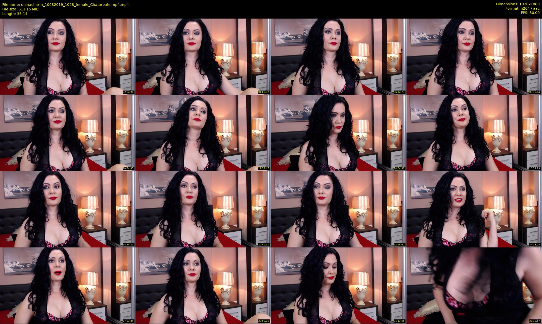 dianacharm — 36 minute Chaturbate female cam show recording, 1080p, Aug 10, 2019
