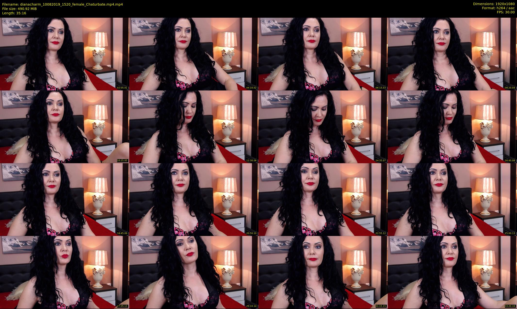 dianacharm — 36 minute Chaturbate female cam show recording, 1080p, Aug 10, 2019