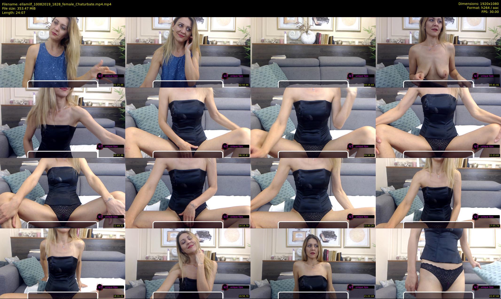 ellamilf — 25 minute Chaturbate female cam show recording, 1080p, Aug 10, 2019