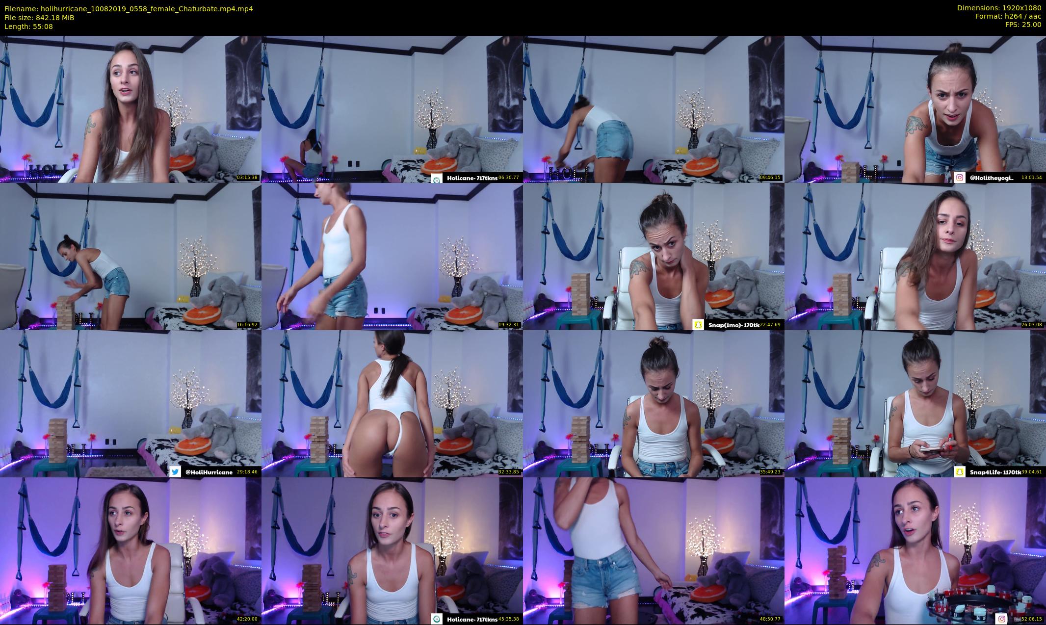 holihurricane — 56 minute Chaturbate female cam show recording, 1080p, Aug 10, 2019