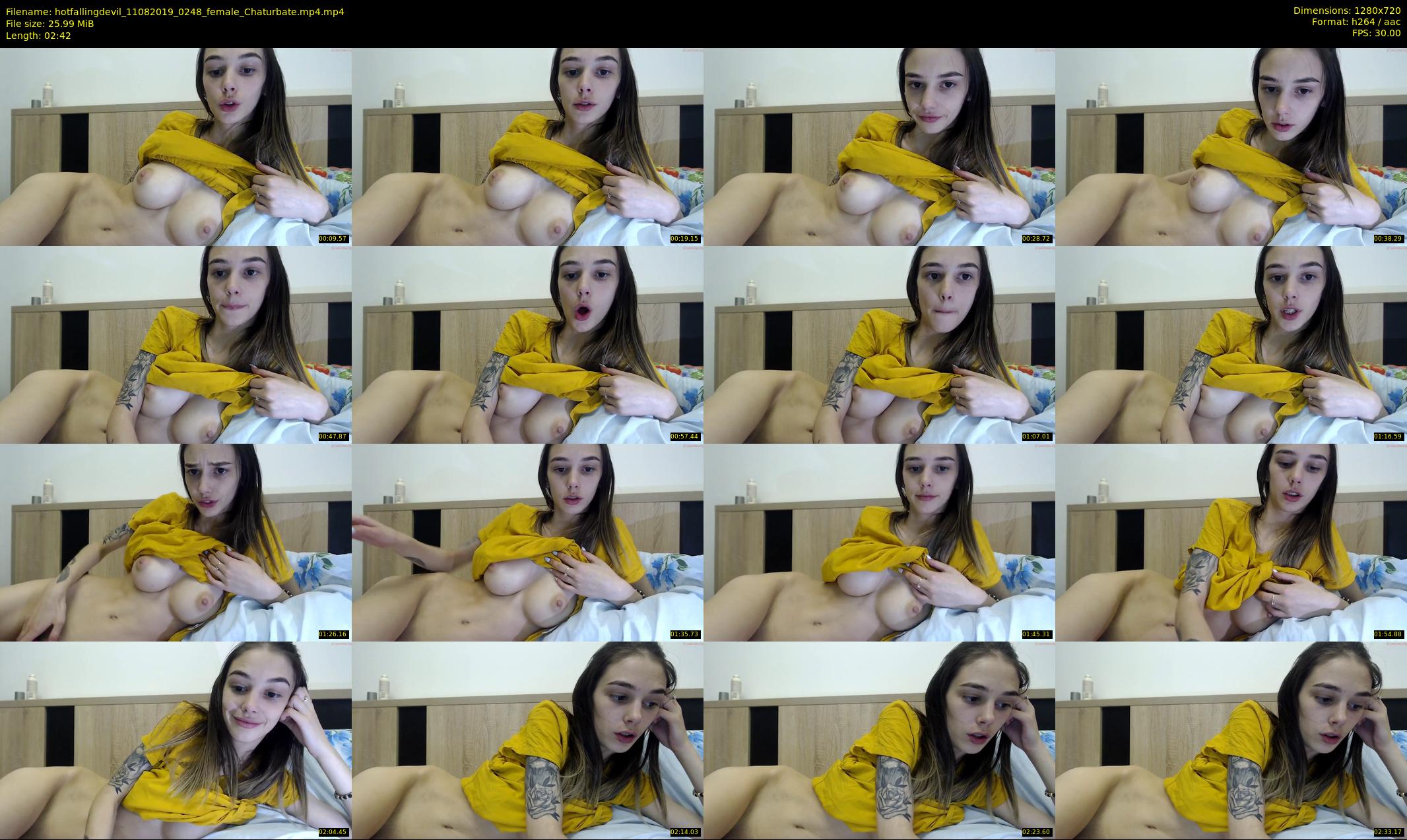 hotfallingdevil — 3 minute Chaturbate female cam show recording, 720p, Aug 11, 2019