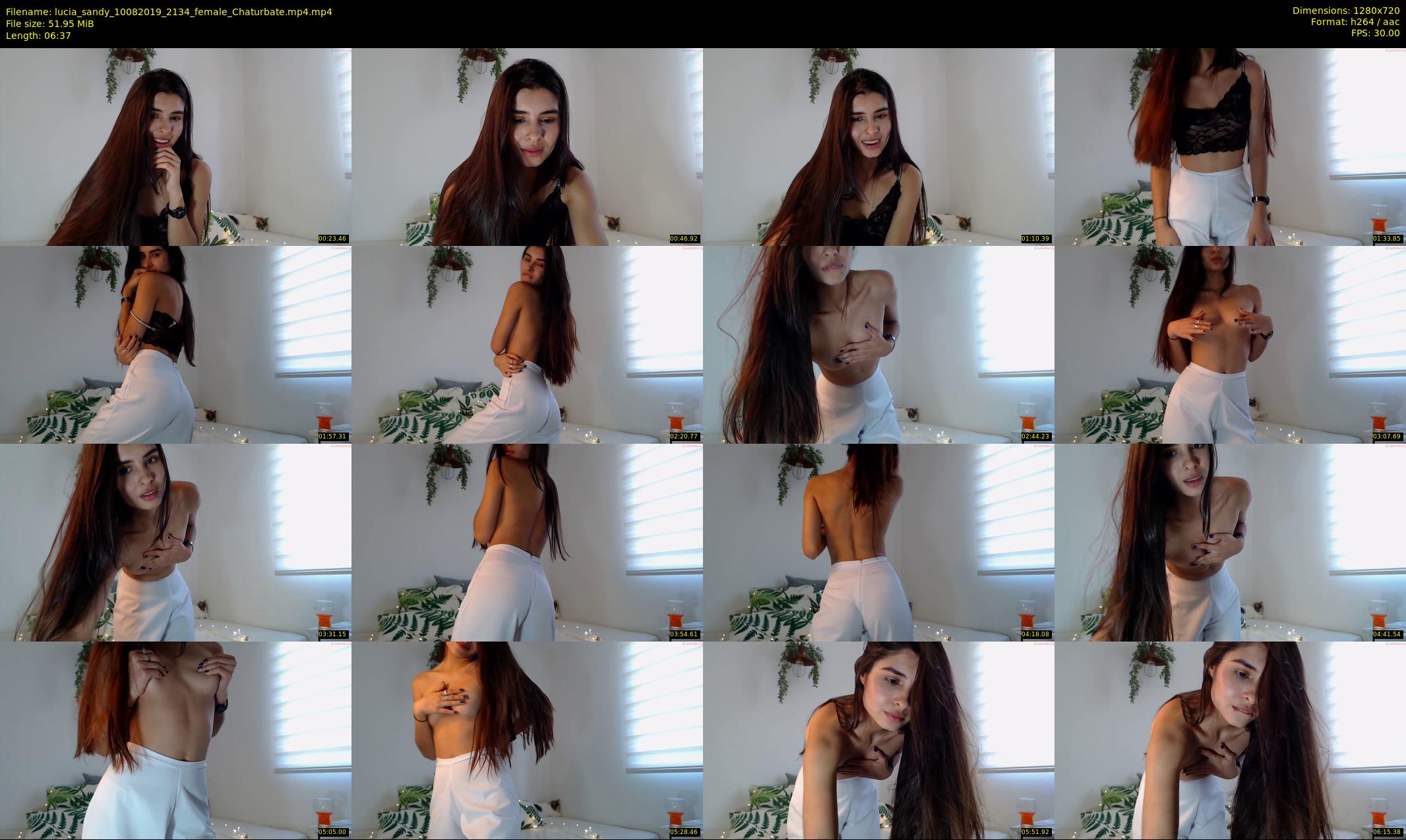 lucia_sandy — 7 minute Chaturbate female cam show recording, 720p, Aug 10, 2019