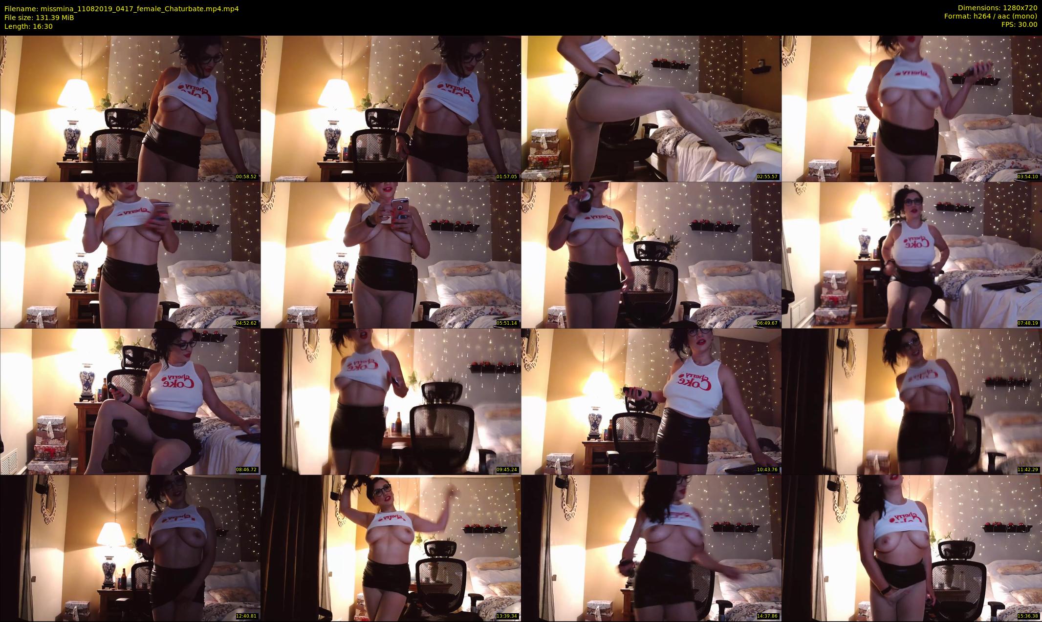missmina — 17 minute Chaturbate female cam show recording, 720p, Aug 11, 2019