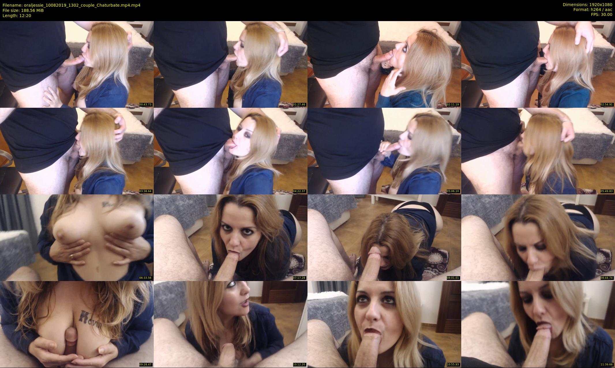 oraljessie — 13 minute Chaturbate couple cam show recording, 1080p, Aug 10, 2019