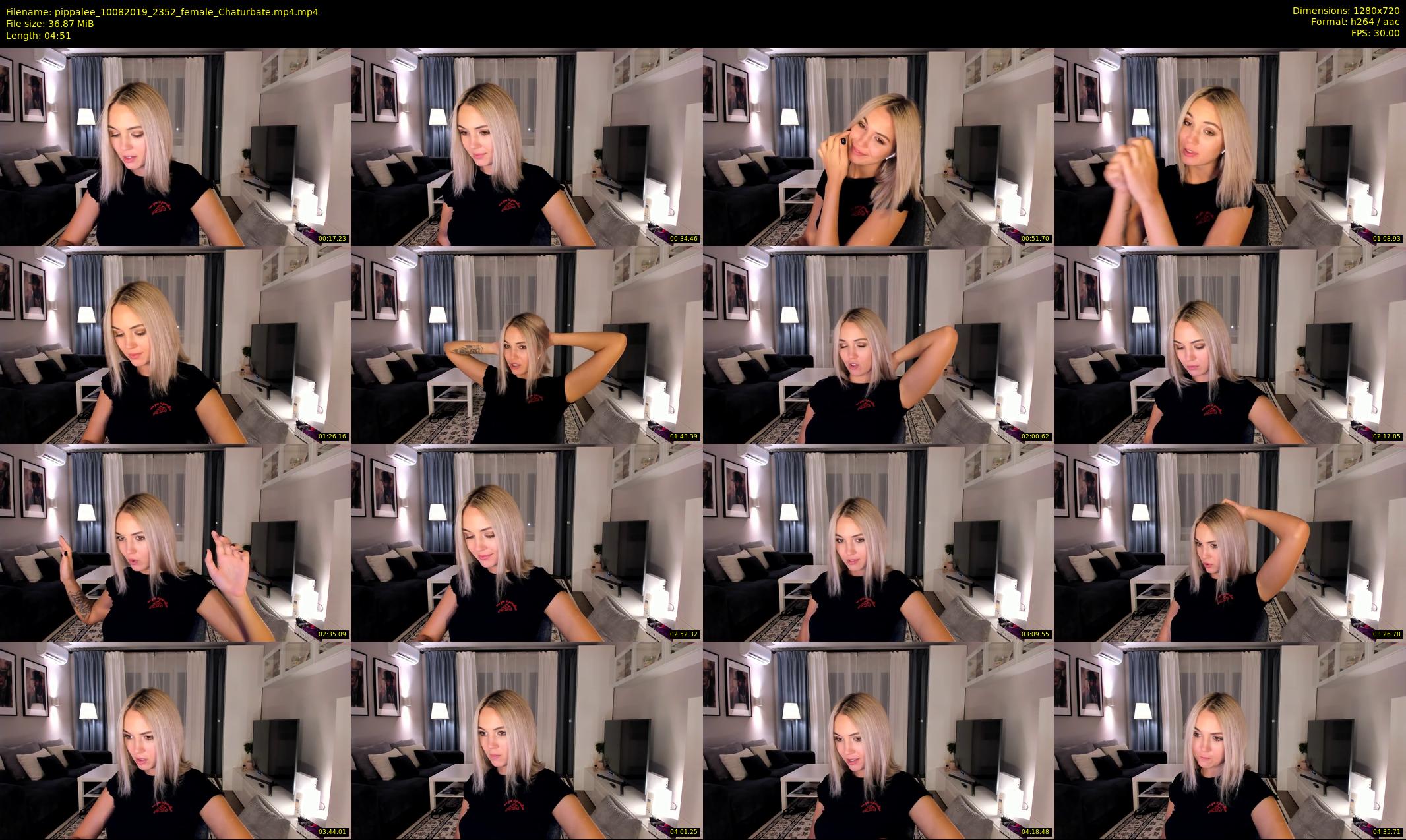 pippalee — 5 minute Chaturbate female cam show recording, 720p, Aug 10, 2019