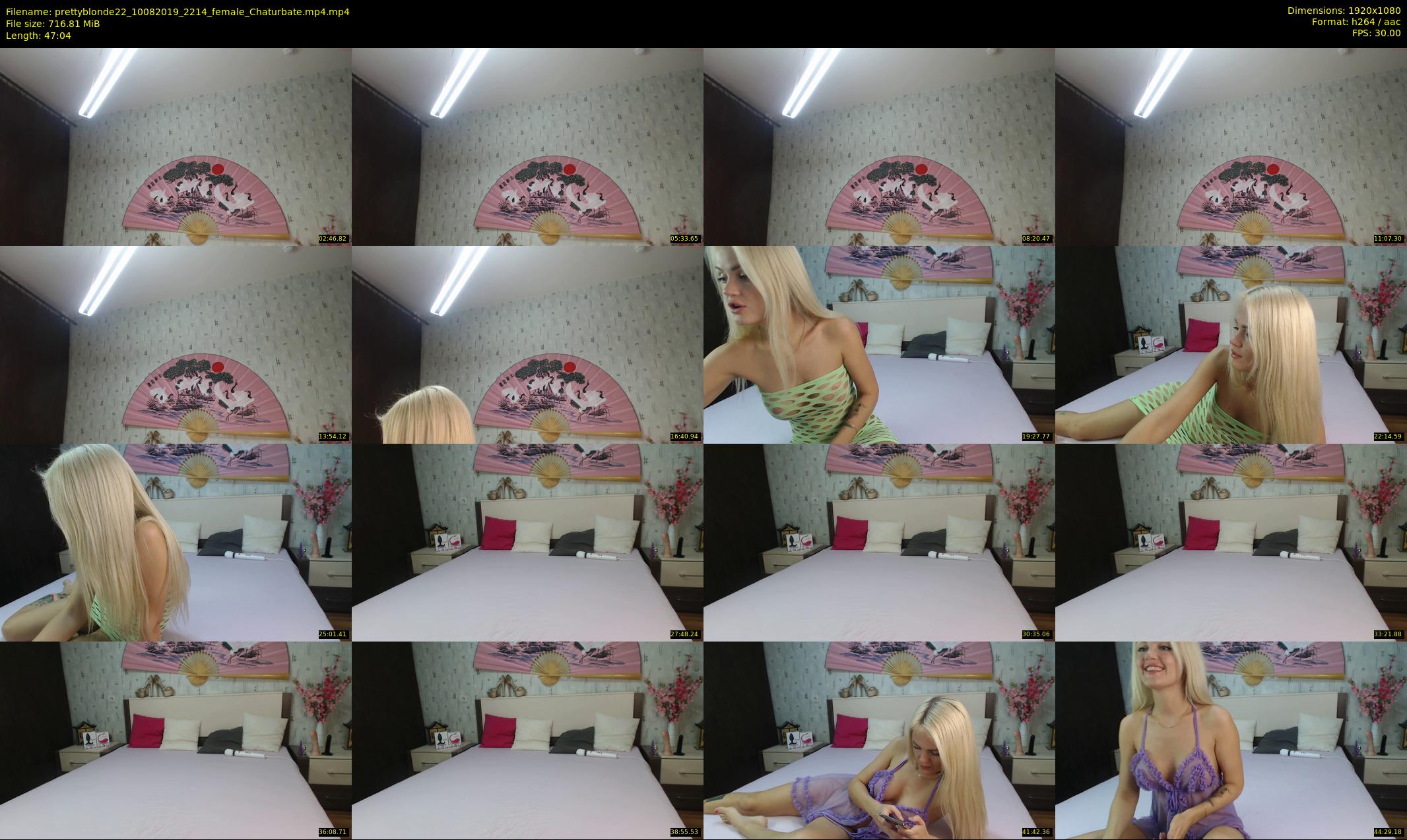 prettyblonde22 — 48 minute Chaturbate female cam show recording, 1080p, Aug 10, 2019