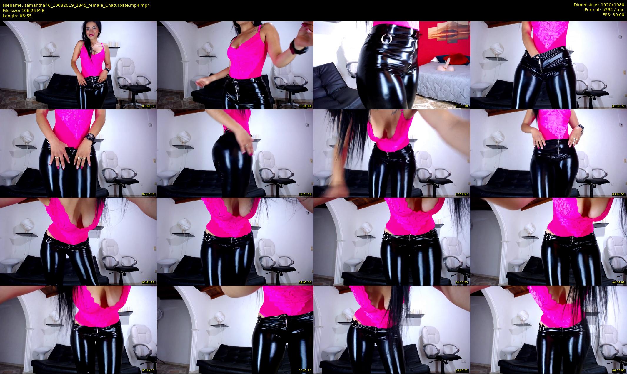 samantha46 — 7 minute Chaturbate female cam show recording, 1080p, Aug 10, 2019
