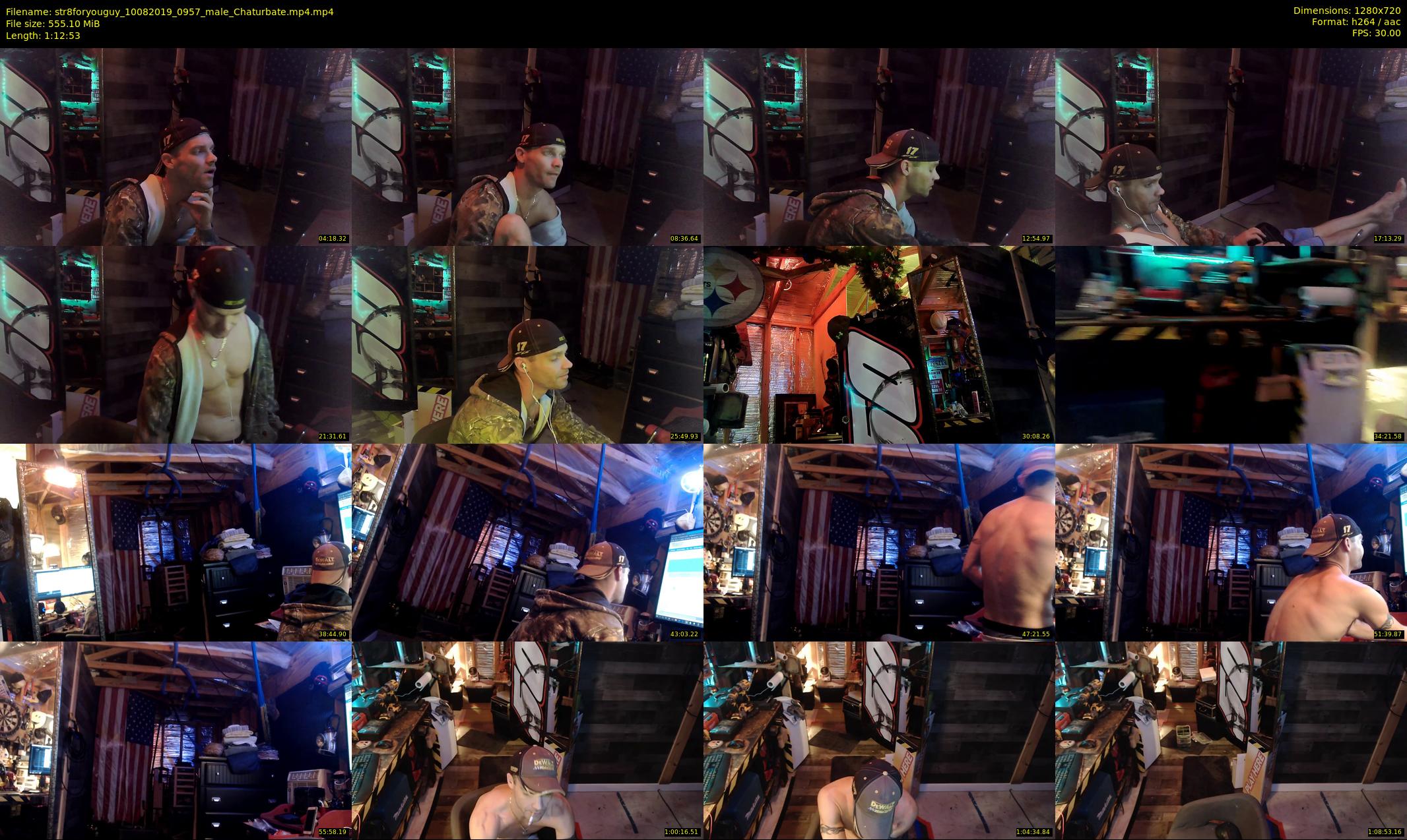 str8foryouguy — 73 minute Chaturbate male cam show recording, 720p, Aug 10, 2019