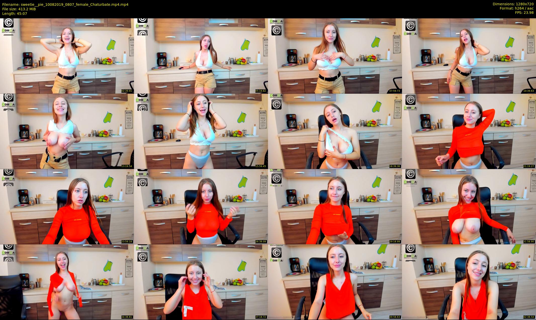 sweetie__pie — 46 minute Chaturbate female cam show recording, 720p, Aug 10, 2019